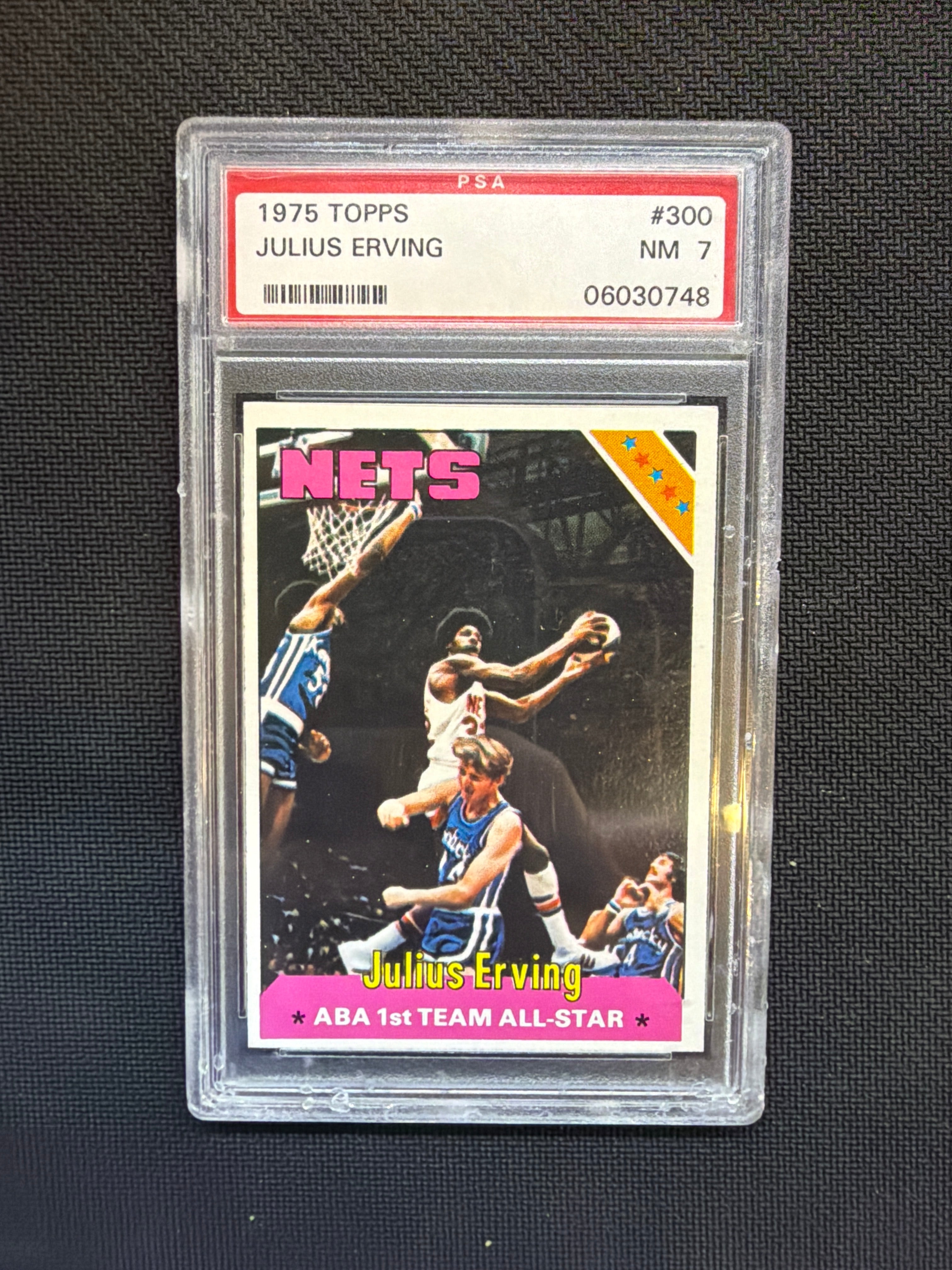 1975 Topps Julius Erving #300 PSA 7 Nets
