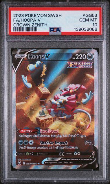 2023 Pokemon Crown Zenith Hoopa V GG53 PSA 10