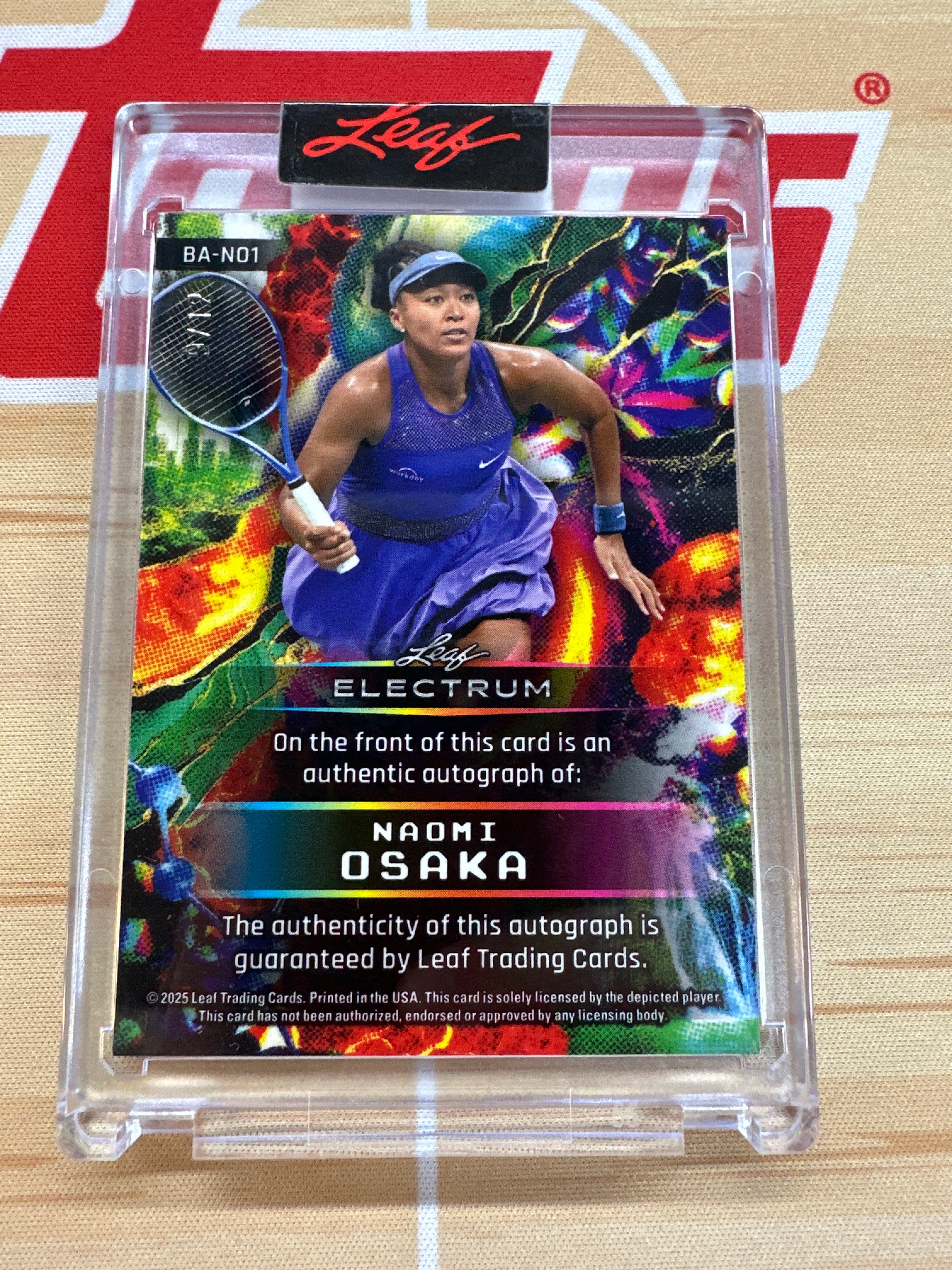 2025 Leaf Naomi Osaka Auto /12 Tennis