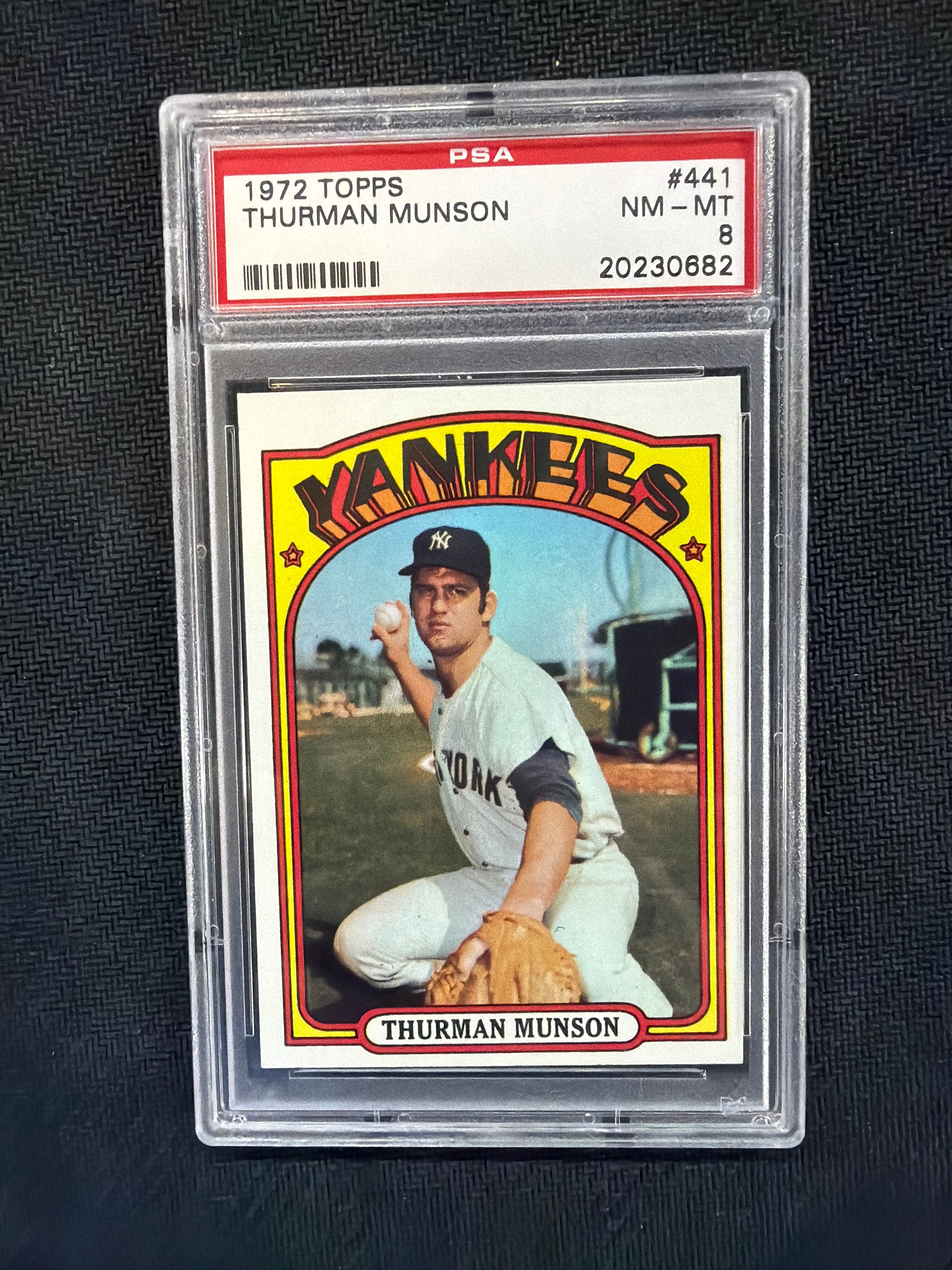 1972 Topps Thurman Munson #441 PSA 8 Yankees