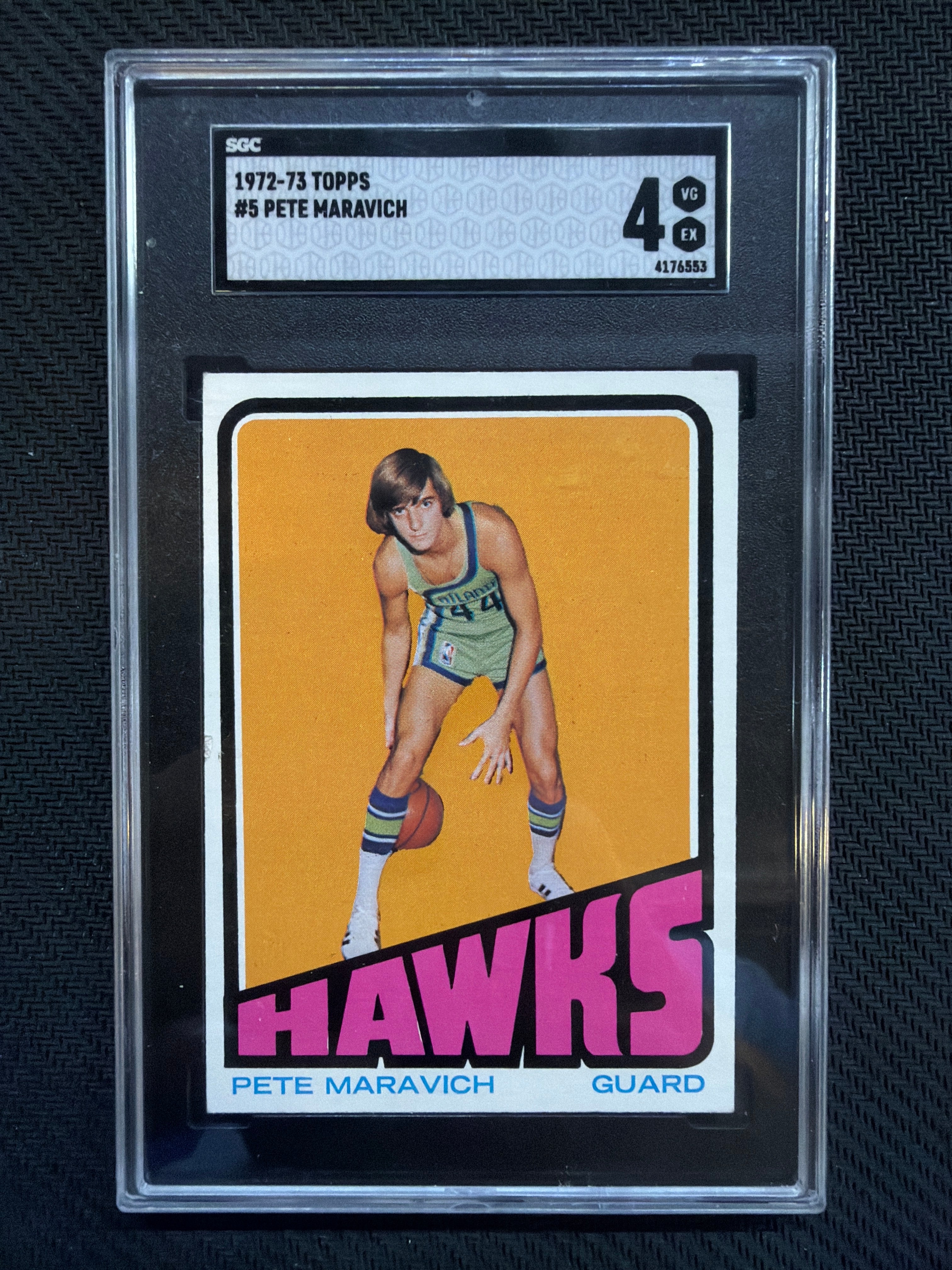 1972 Topps Pete Maravich #5 SGC 4 Hawks