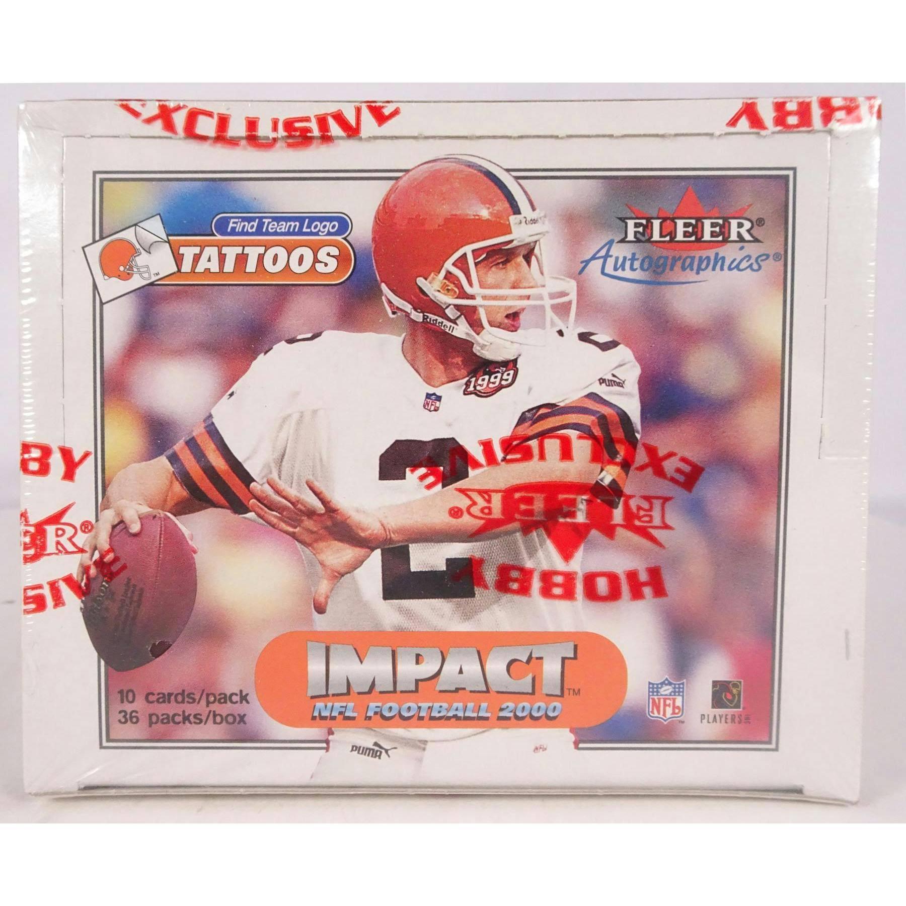 2000 Fleer Impact Football Hobby Box (Brady Rookie)