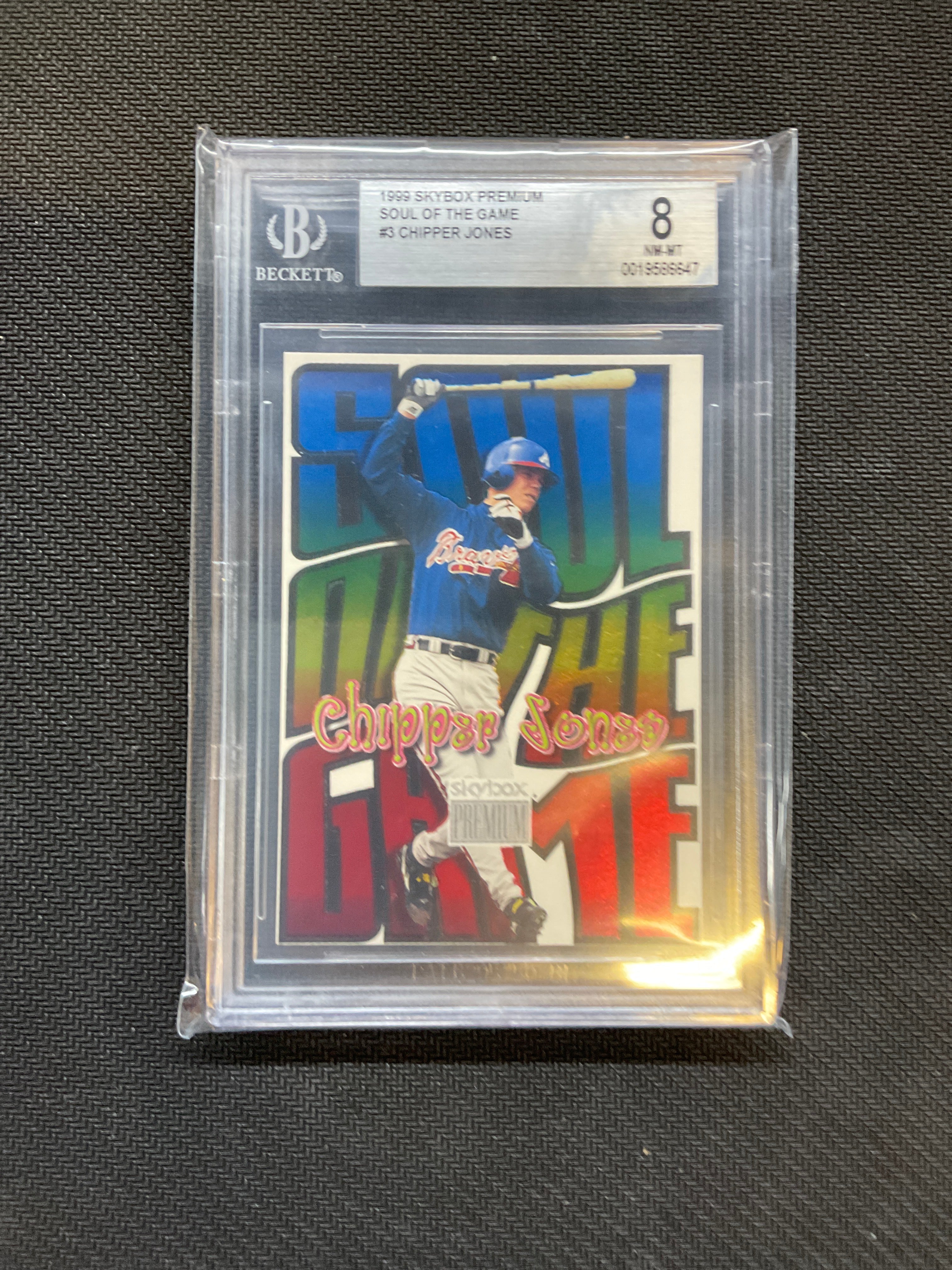 1999 Skybox Premium Soul Of The Game Chipper Jones BGS 8 Braves