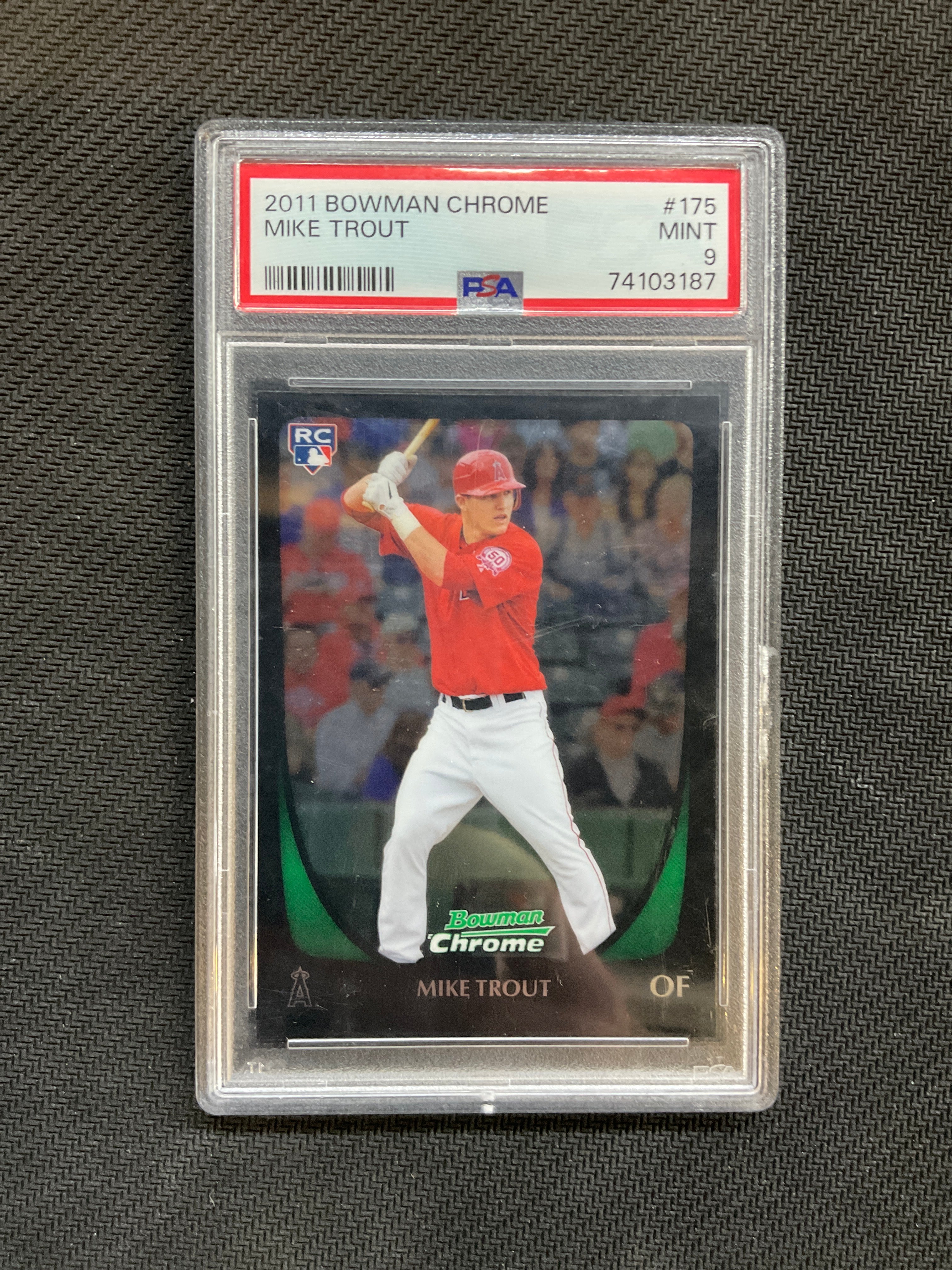 2011 Bowman Chrome Mike Trout Rookie #175 PSA 9