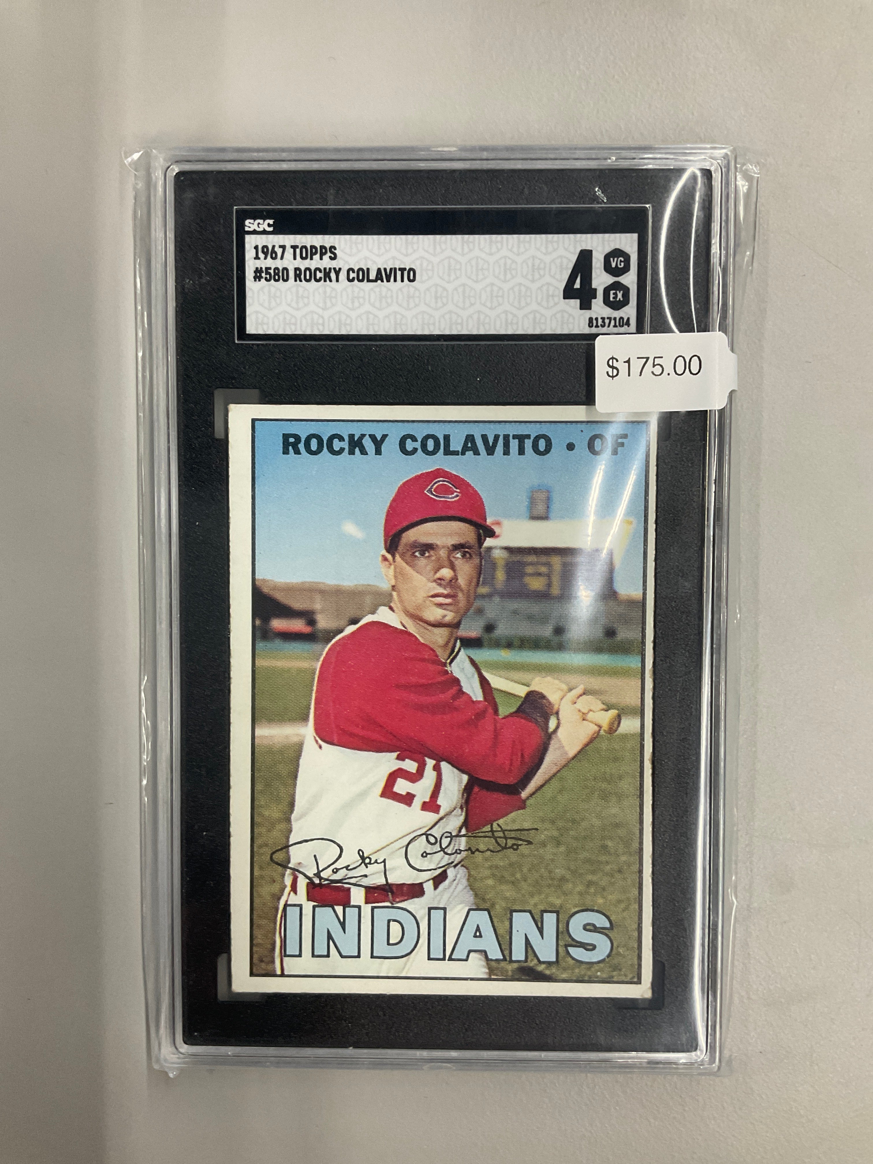 1967 Topps #580 Rocky Colavito SGC 4 Reds