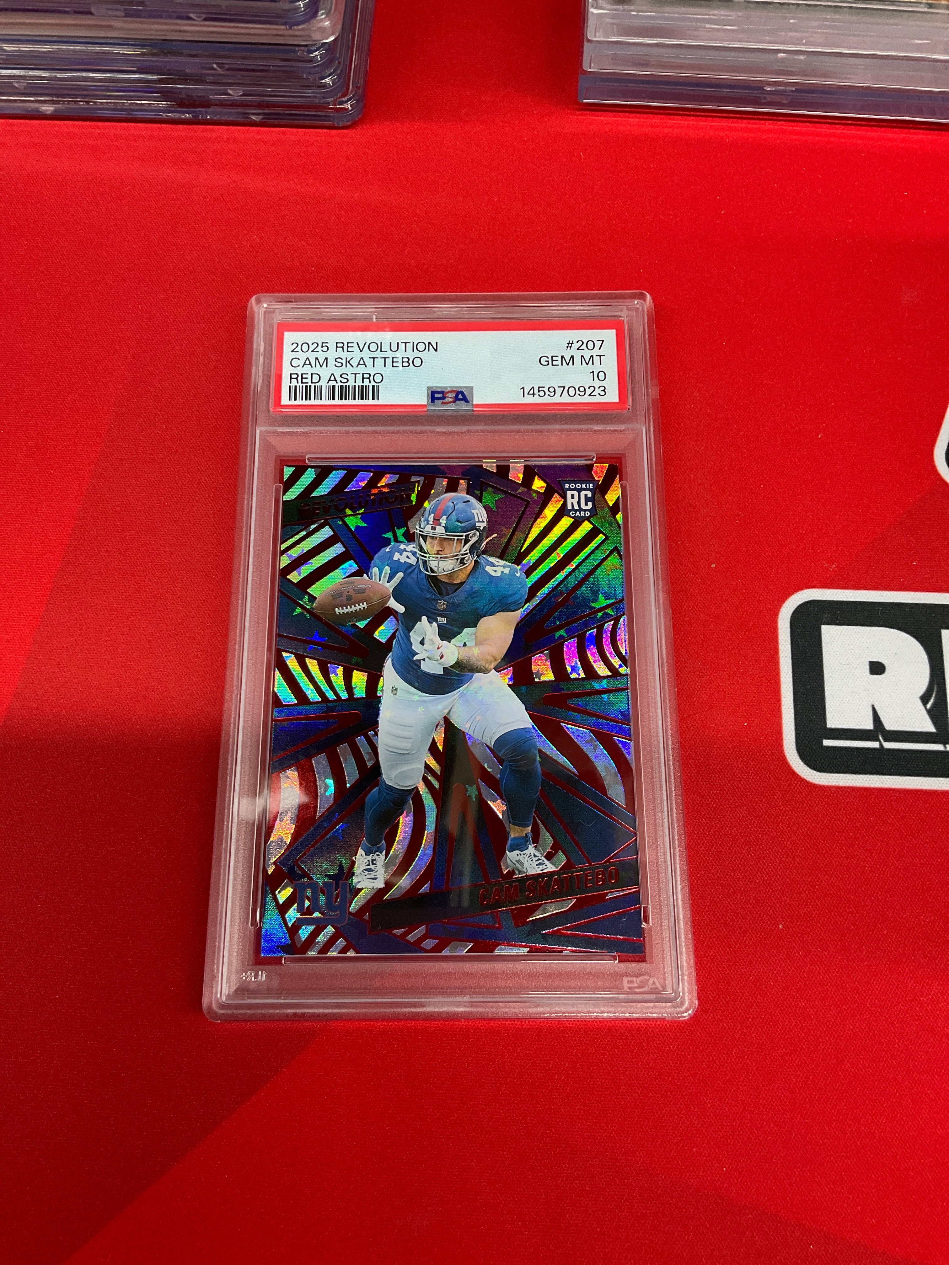 2025 Revolution Cam Skattebo Red Astro PSA 10 Giants
