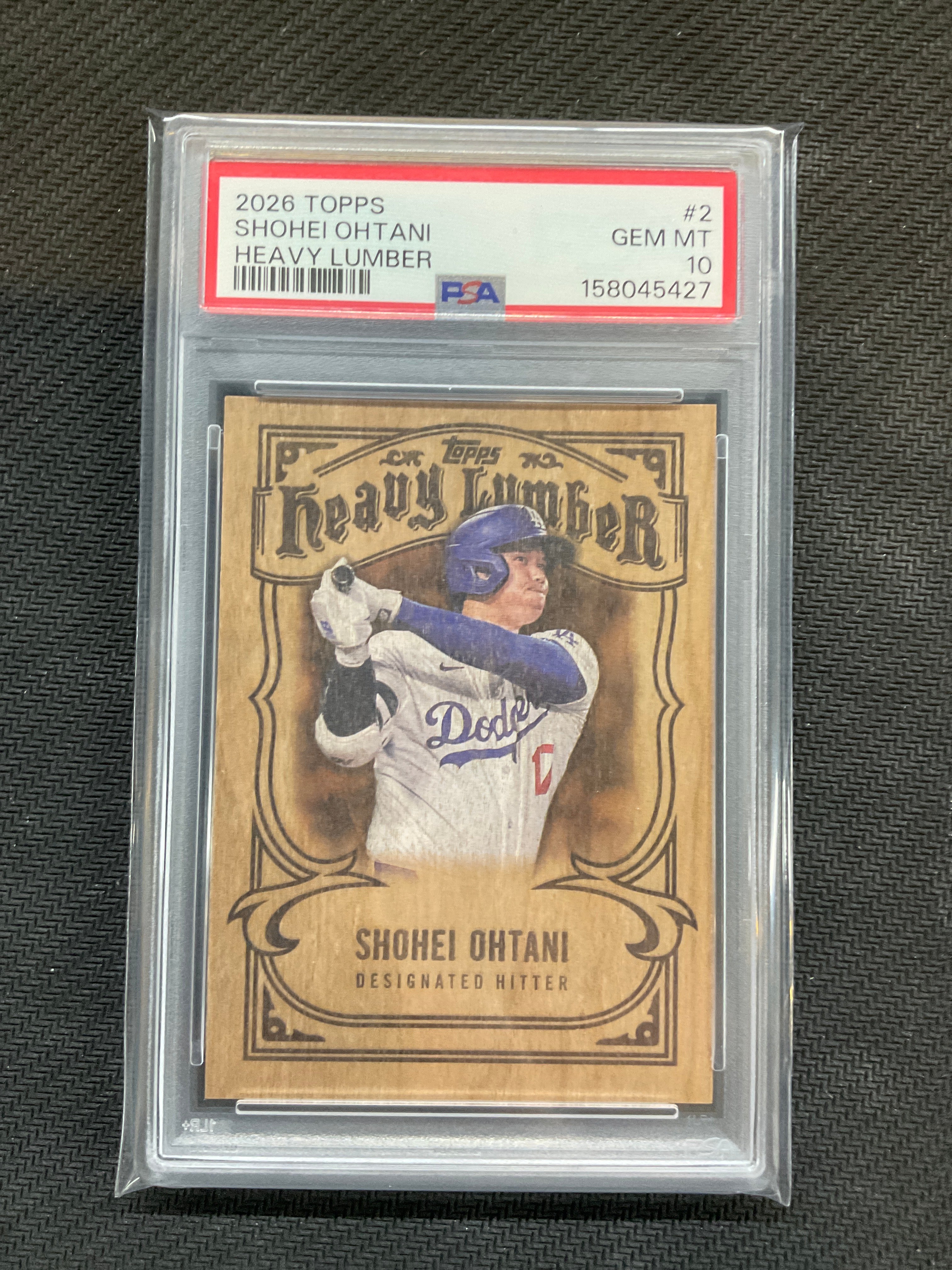 2026 Topps Shohei Ohtani Heavy Lumber #2 PSA 10 Case Hit