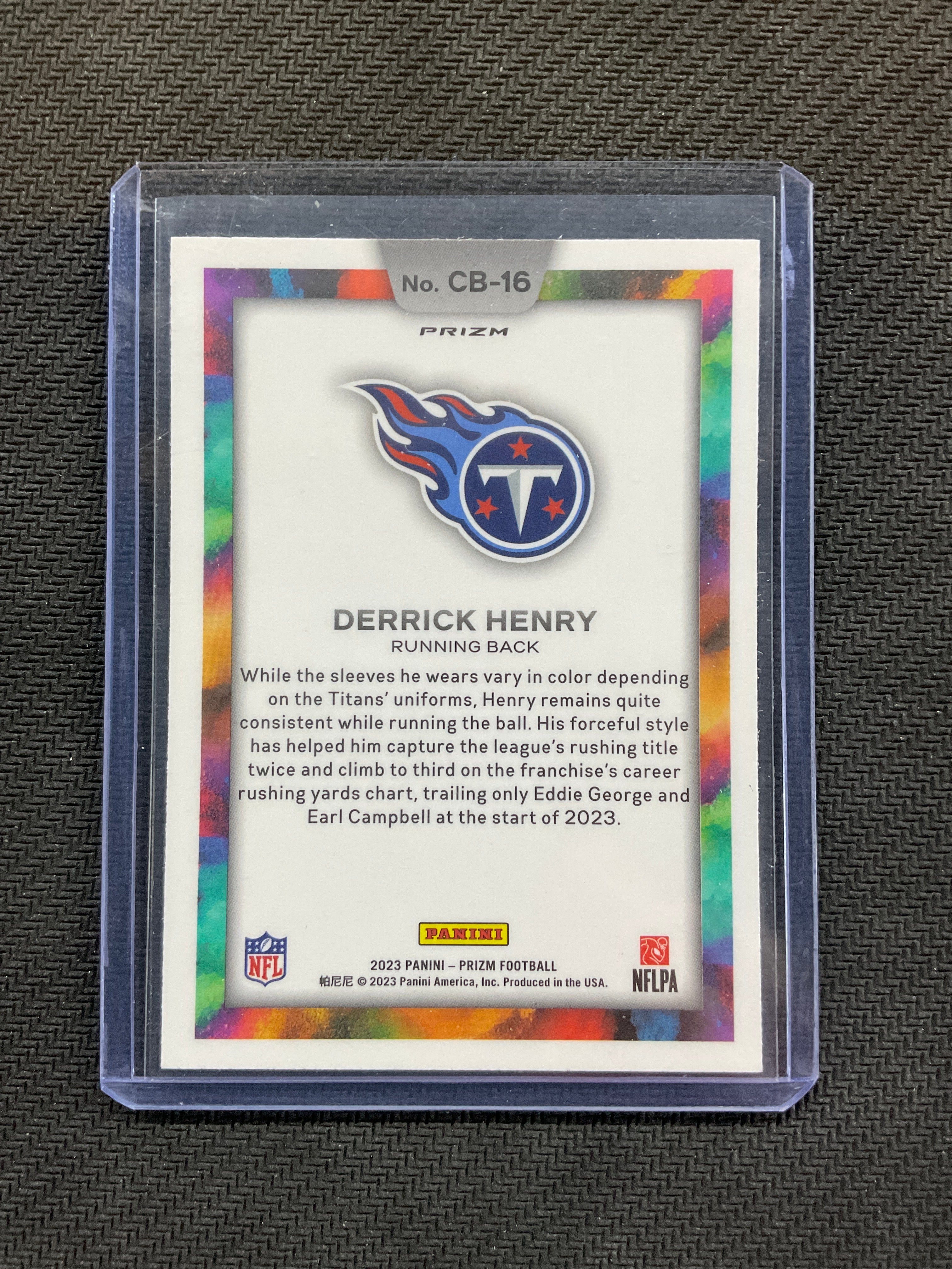 2023 Prizm Derrick Henry Color Blast Titants
