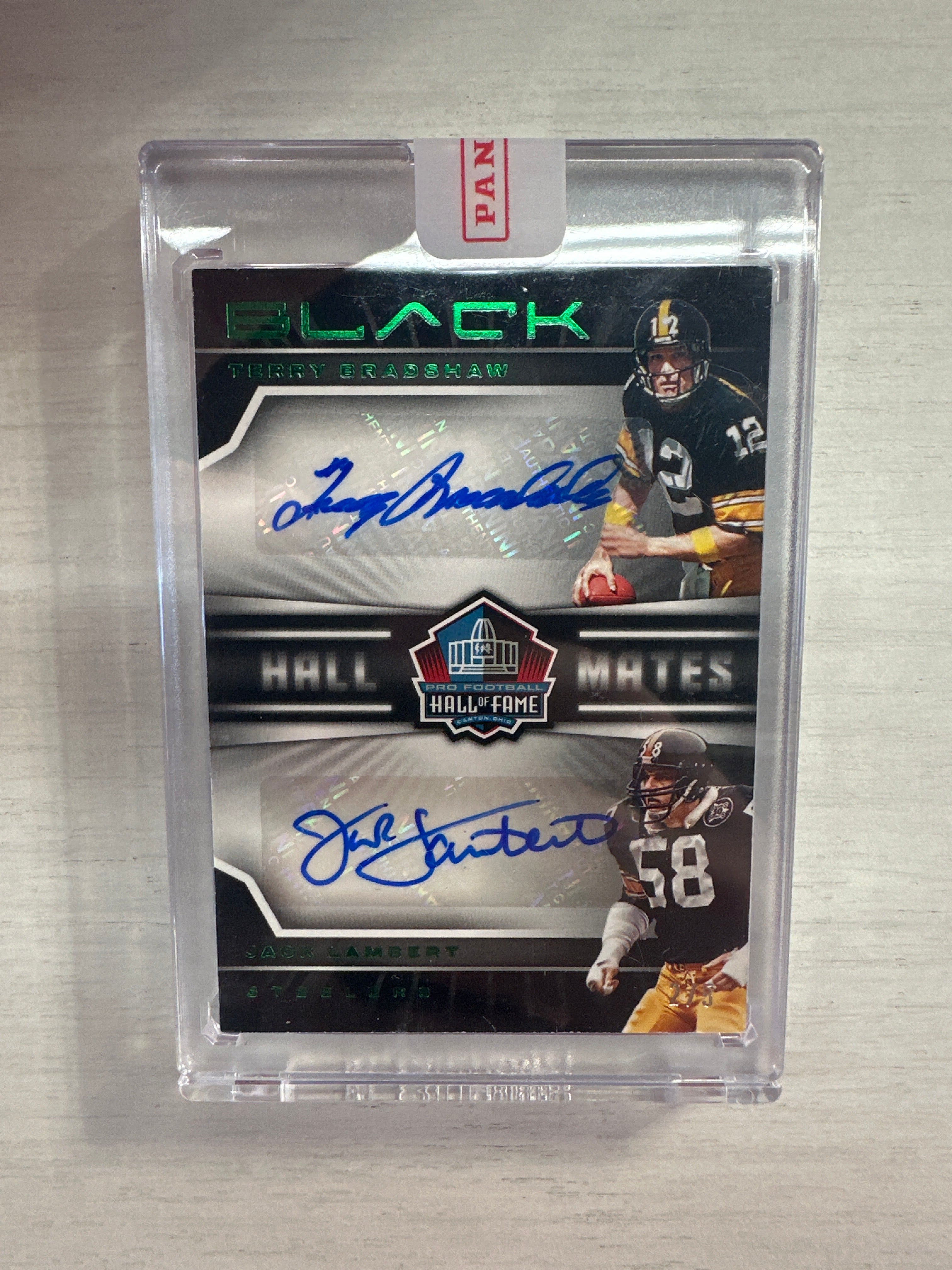 2023 Black Terry Bradshaw Jack Lambert Dual Auto /5