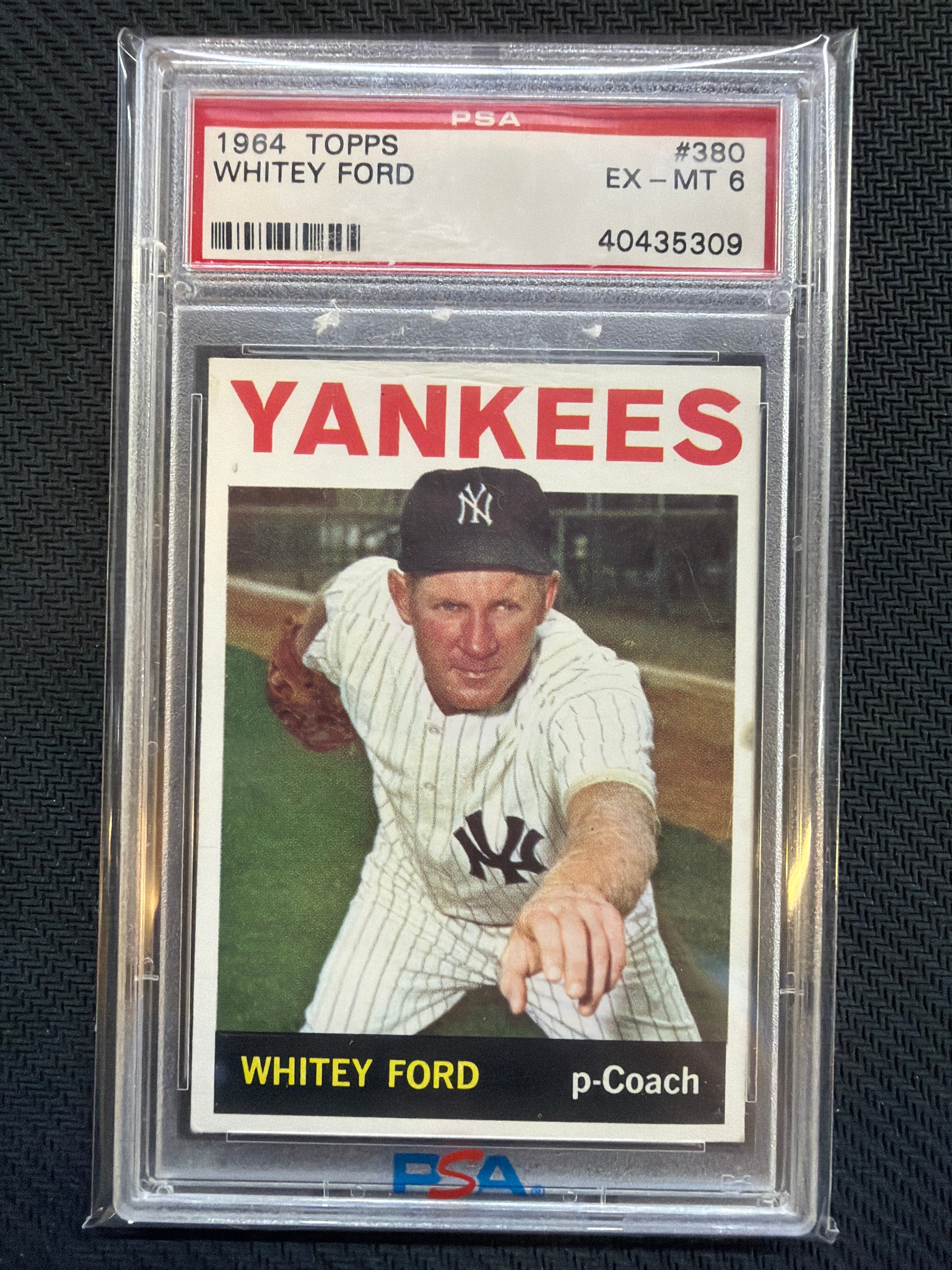 1964 Topps Whitey Ford #380 PSA 6 Yankees