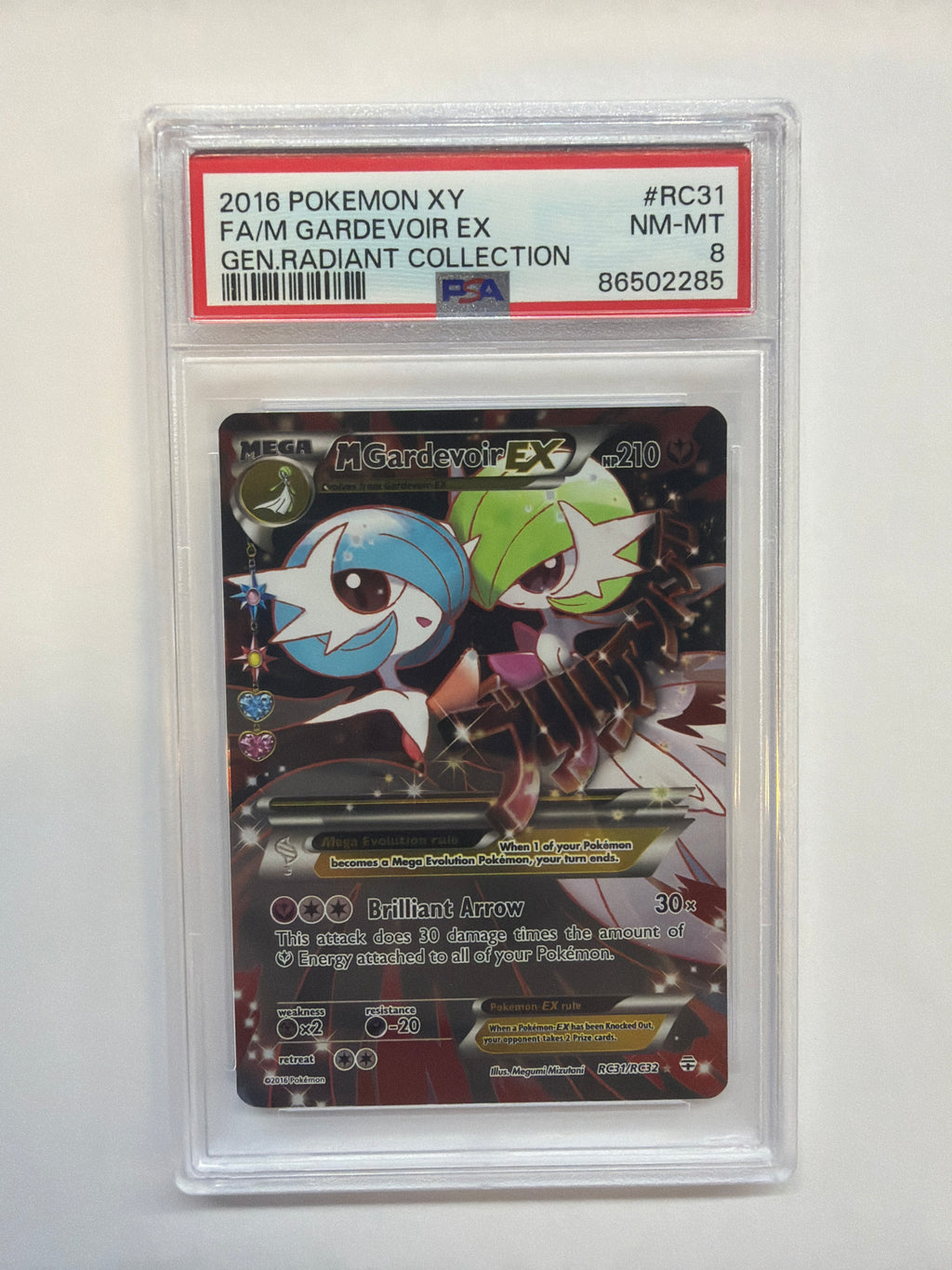 2016 Pokemon Generations M Gardevoir EX RC31 PSA 8