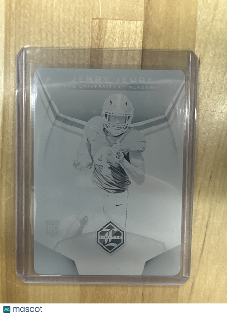2020 Chronicels Draft Limited Jerry Jeudy Plate 1/1 Alabama