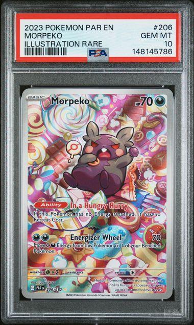 2023 Pokemon Paradox Rift Morpeko 206 PSA 10