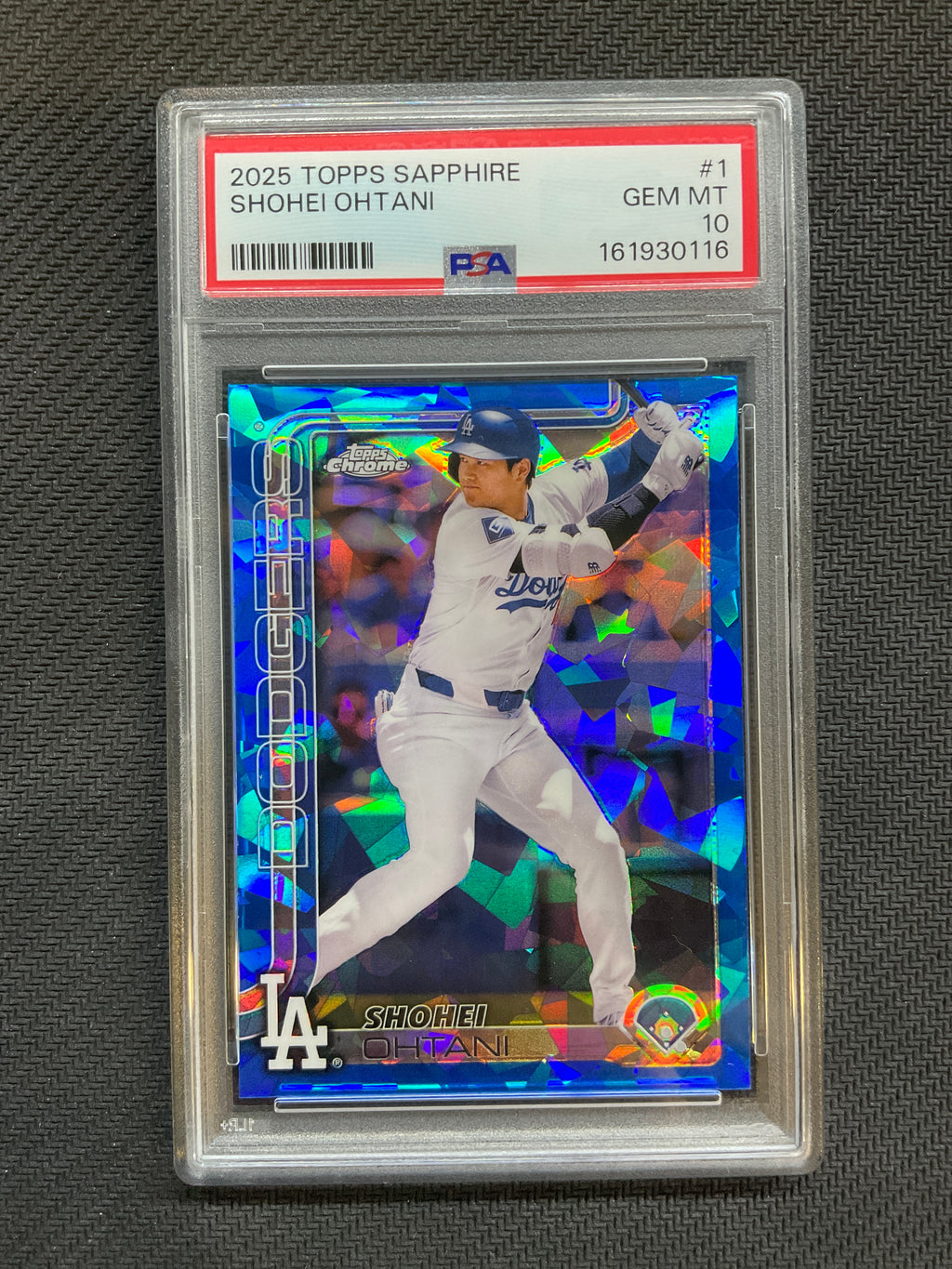 2025 Topps Chrome Sapphire Shohei Ohtani PSA 10 Dodgers 116