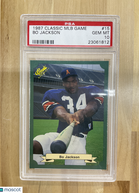 1987 Classic MLB Game Bo Jackson #15 PSA 10