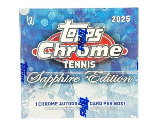 2025 Topps Tennis Chrome Sapphire Hobby Box