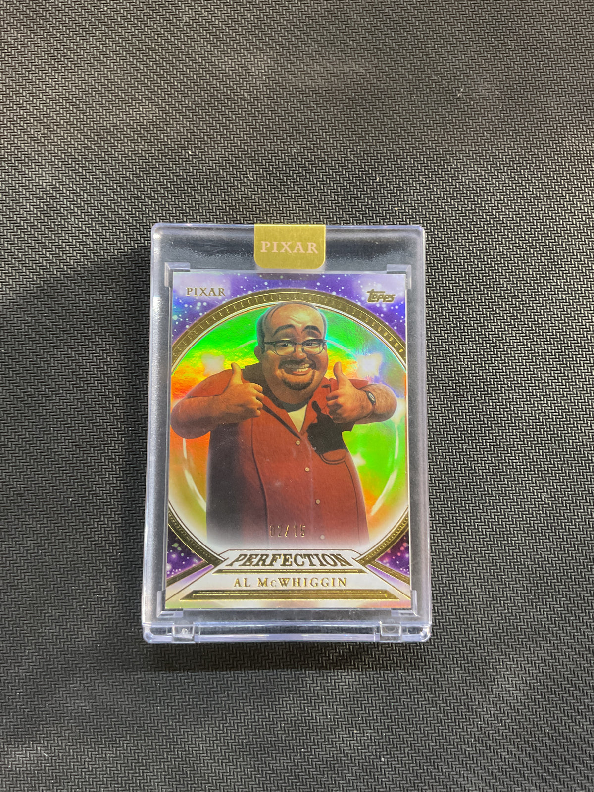 2025 Topps Pixar Al McWhiggin Perfection Sealed /15