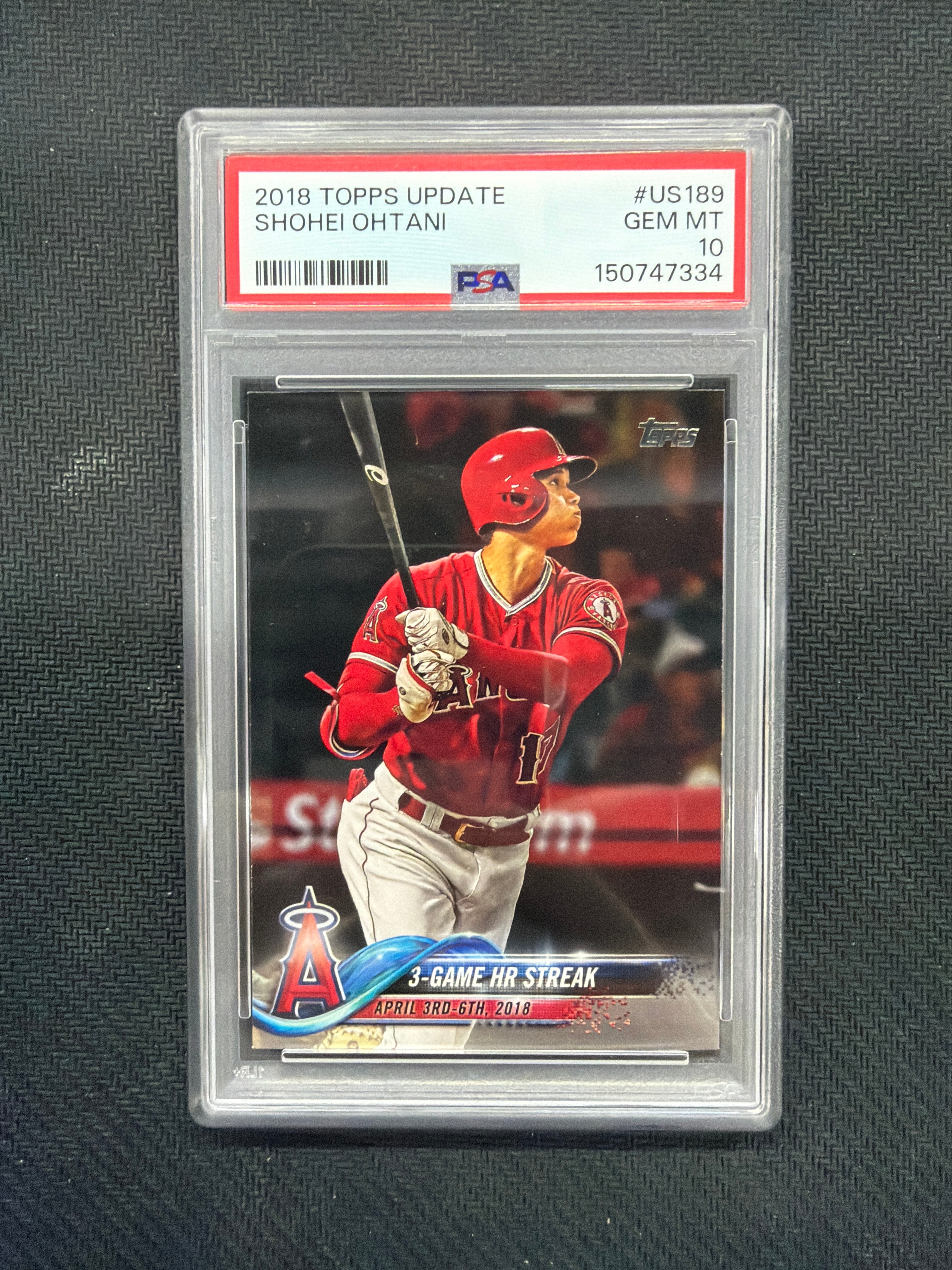 2018 Topps Update Shohei Ohtani Rookie PSA 10 Angels