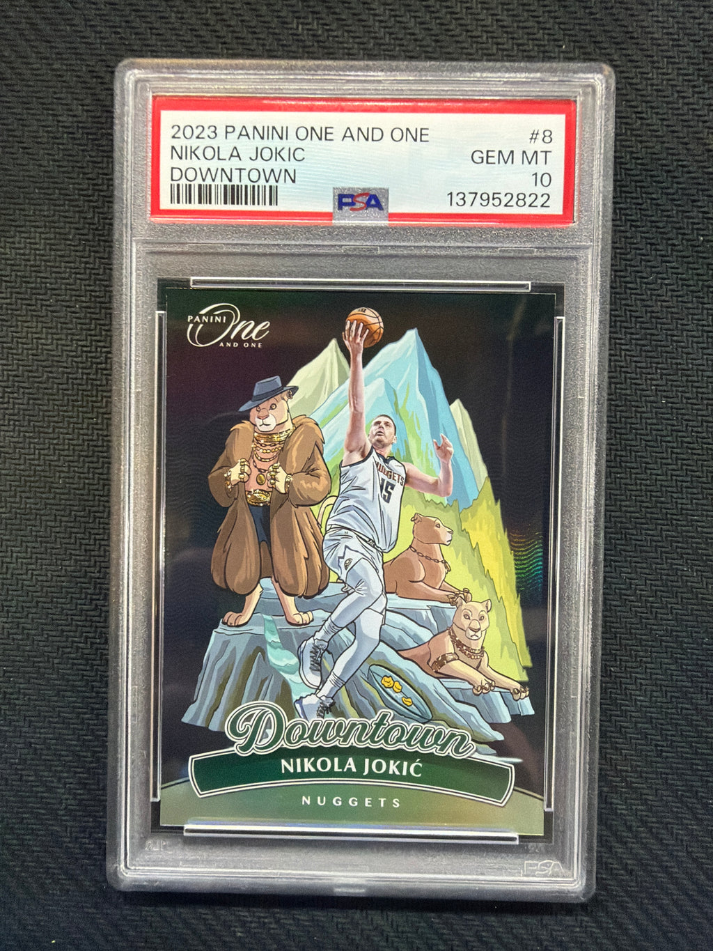 2023 Panini One And One Nikola Jokic Downtown! PSA 10 Nuggets