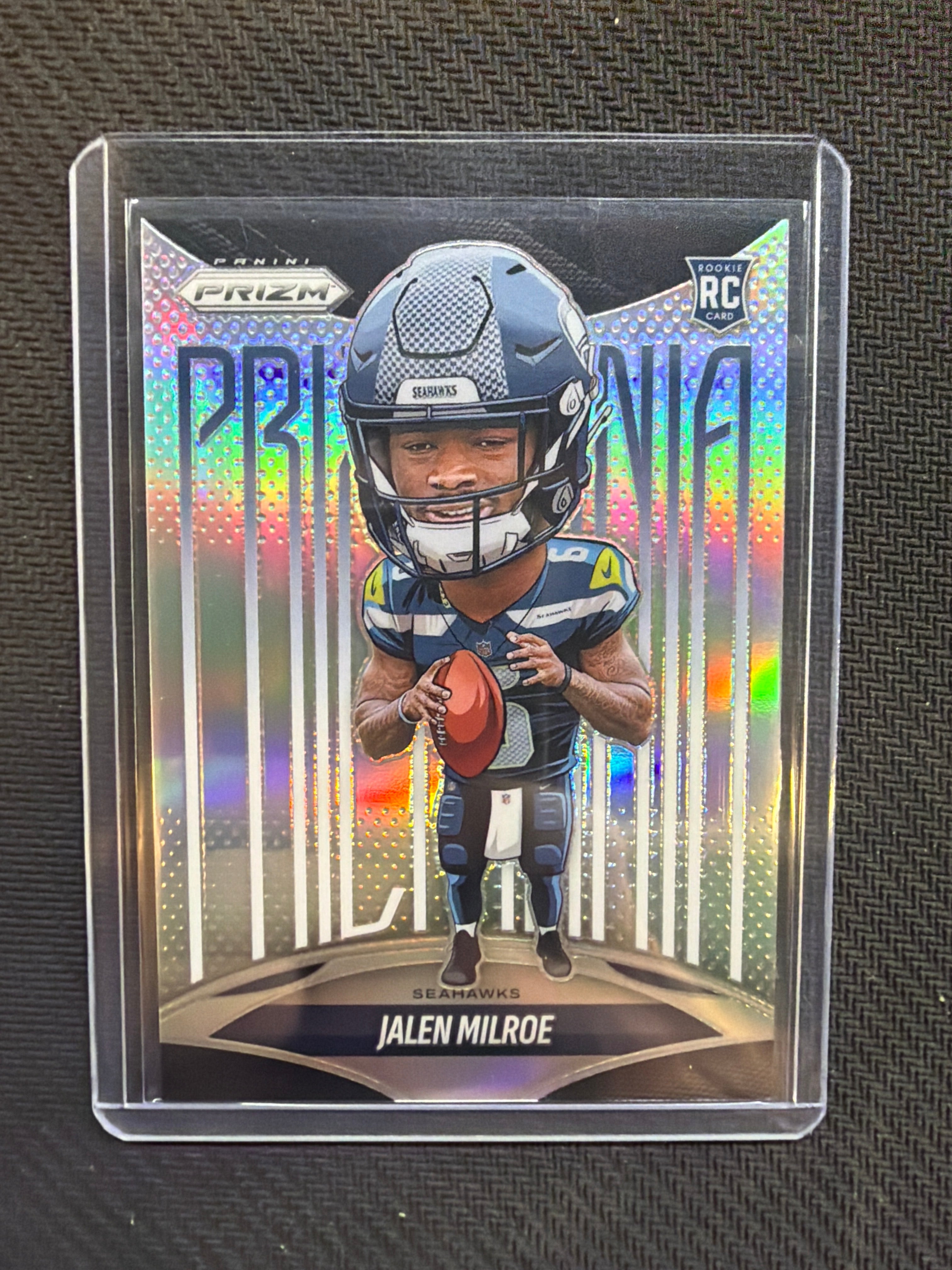 2025 Panini Prizm Jalen Milroe Prizmania Rookie Seahawks