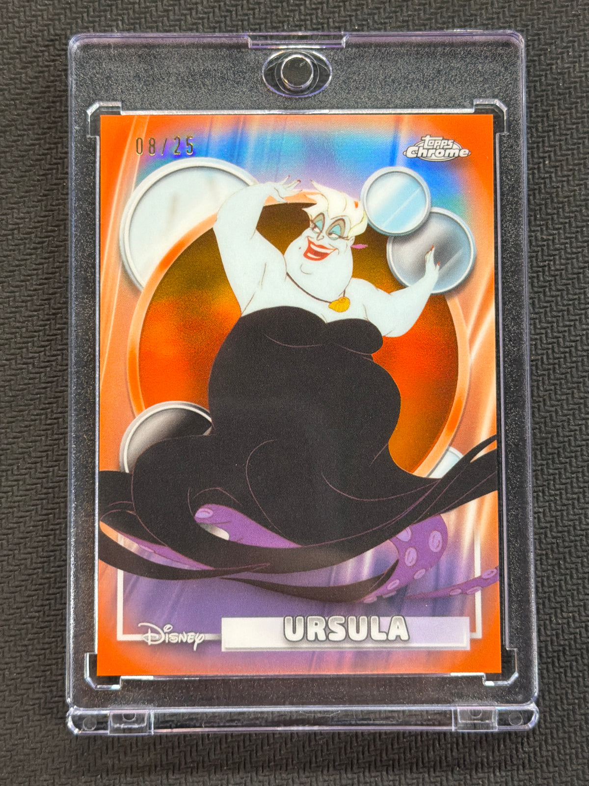2026 Topps Chrome Disney Ursula Orange /25