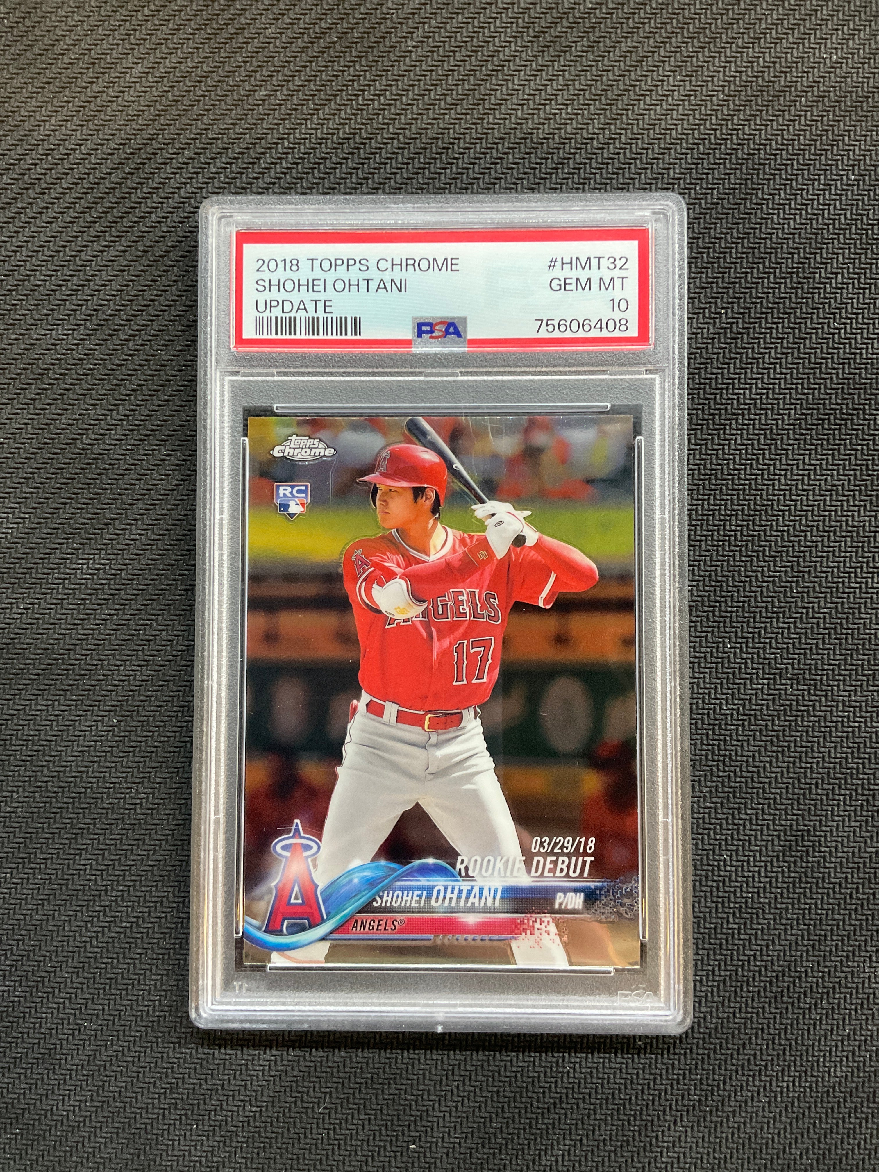 2018 Topps Chrome Shohei Ohtani Update PSA 10 Angels 408