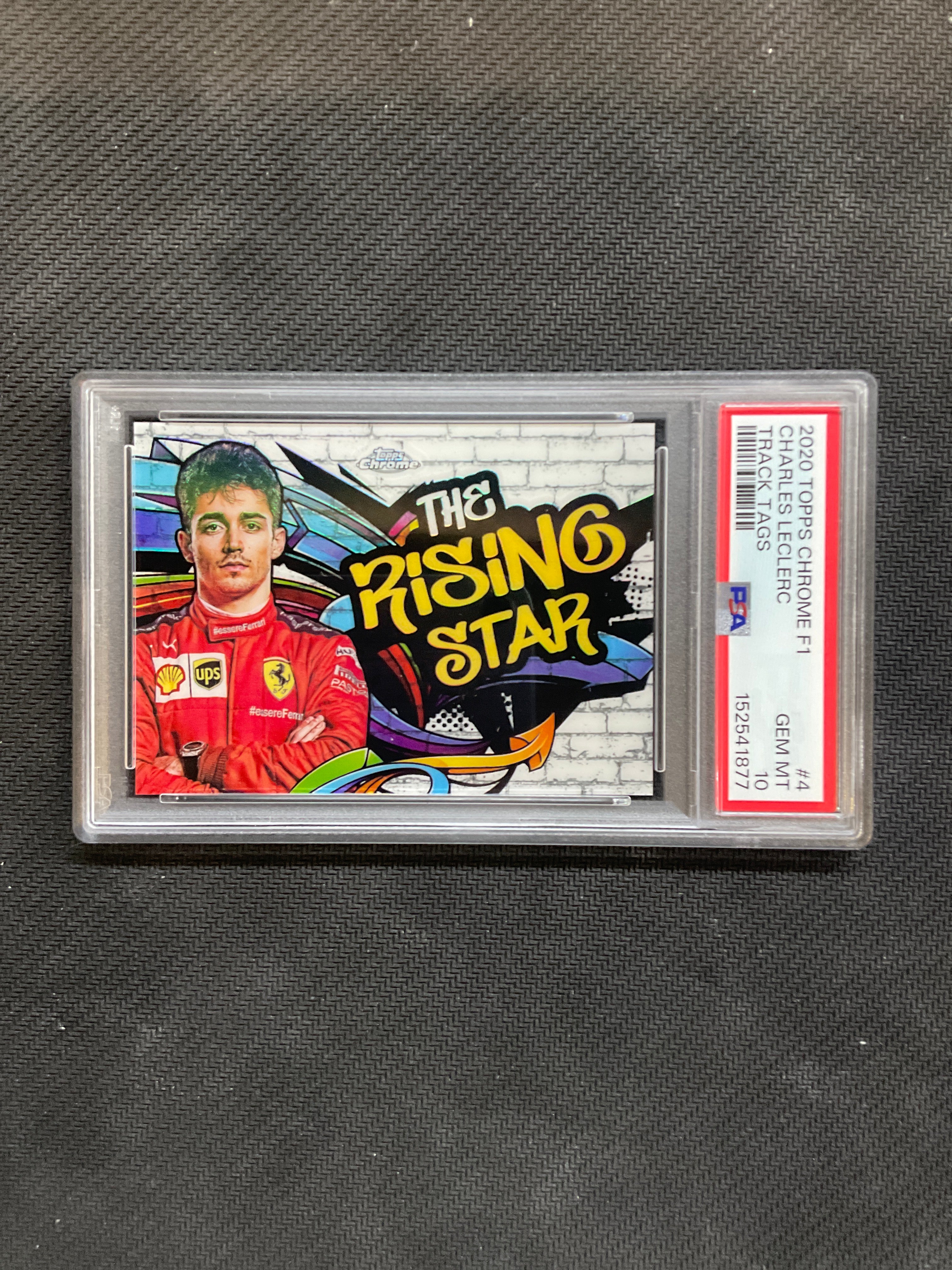 2020 Topps Chrome F1 Charles Leclerc Track Tags #4 PSA 10 877