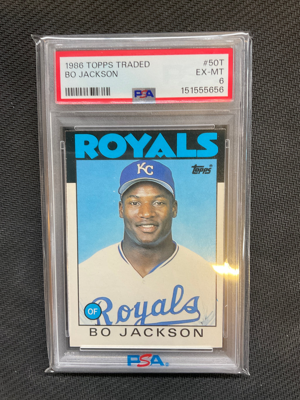 1986 Topps Traded Bo Jackson Rookie #50T PSA 6 656