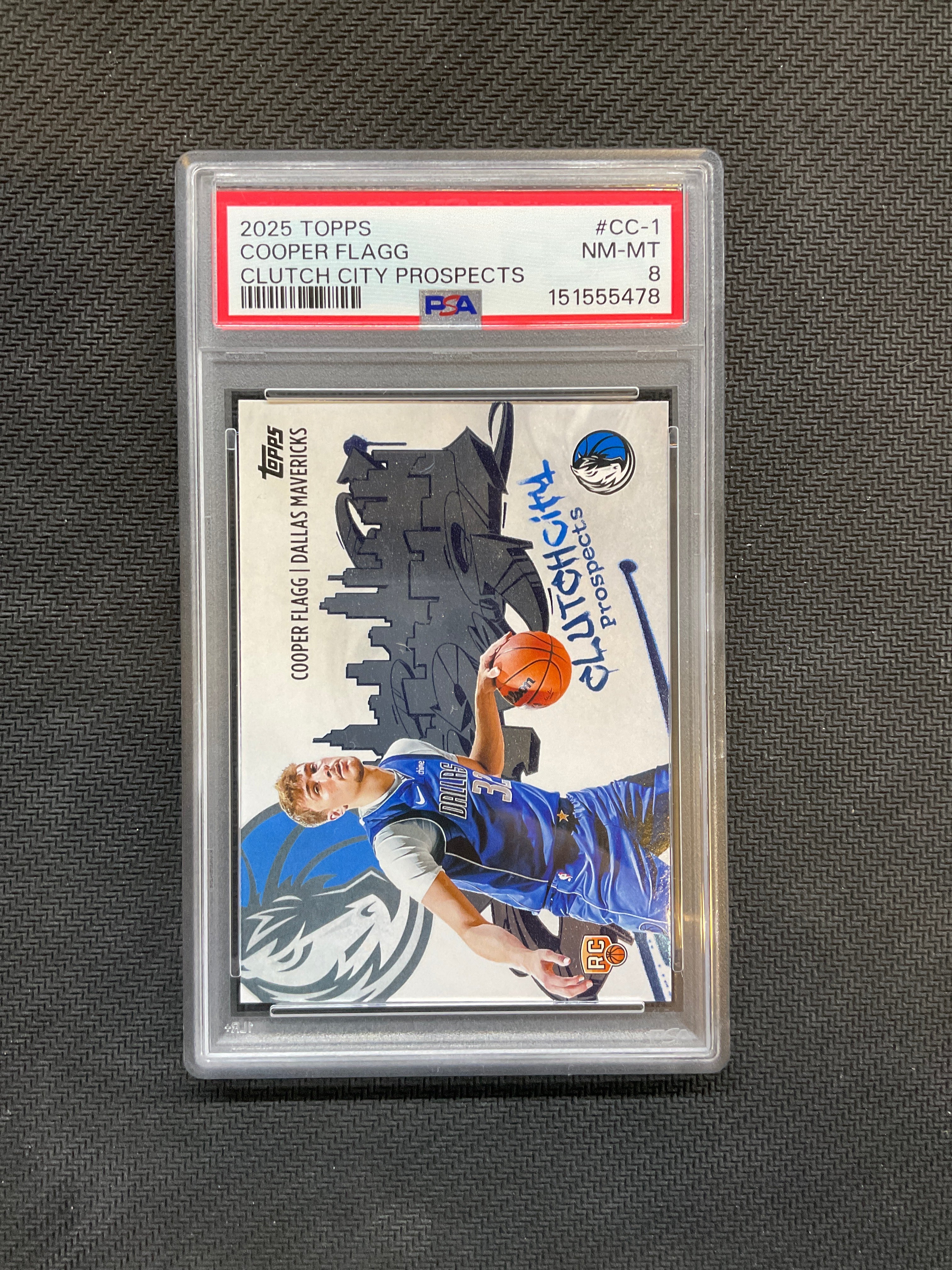 2025/26 Topps Cooper Flagg Clutch City PSA 8 478
