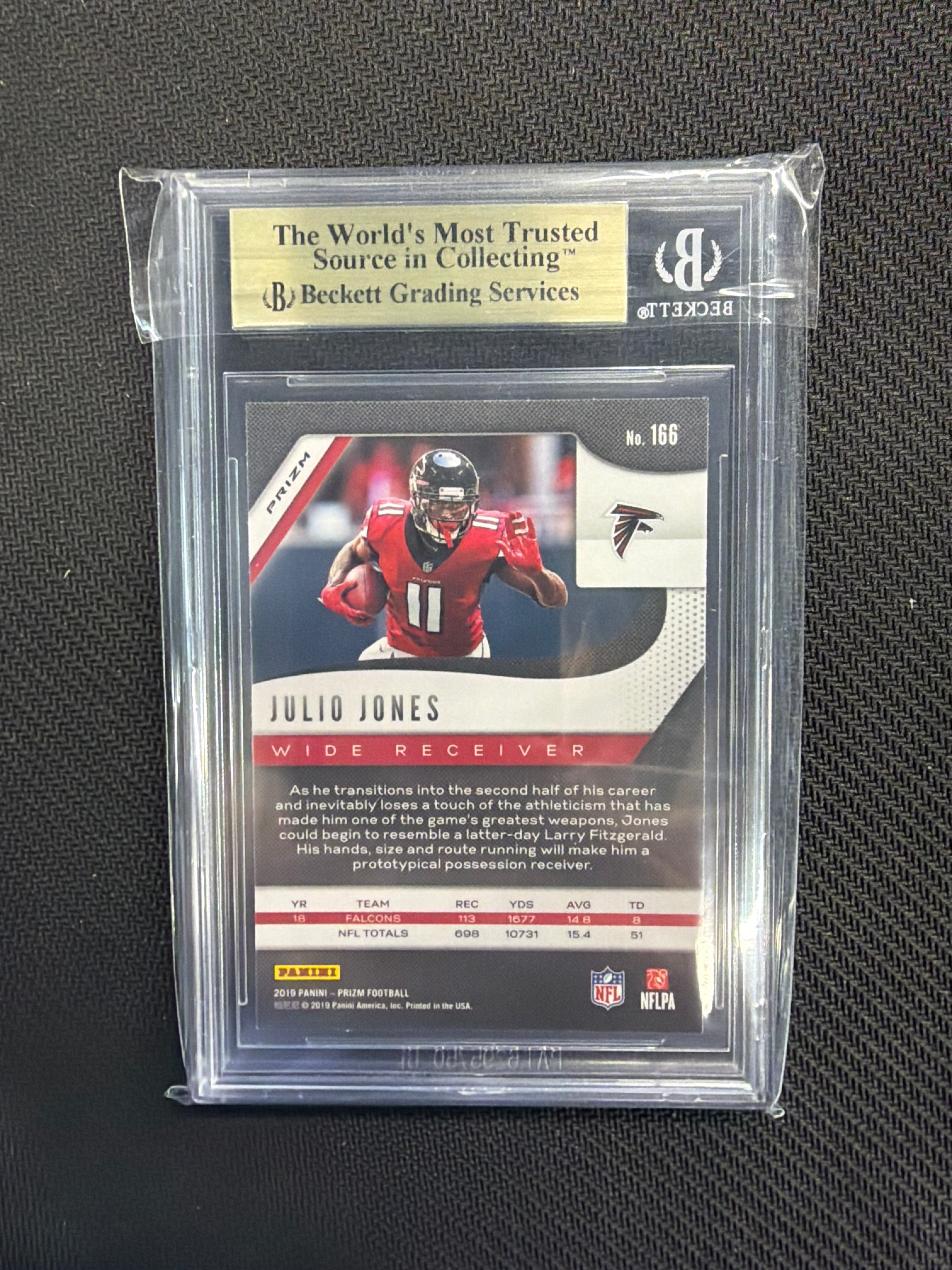 2019 Panini Prizm Julio Jones Orange Lazer BGS 9.5 Falcons