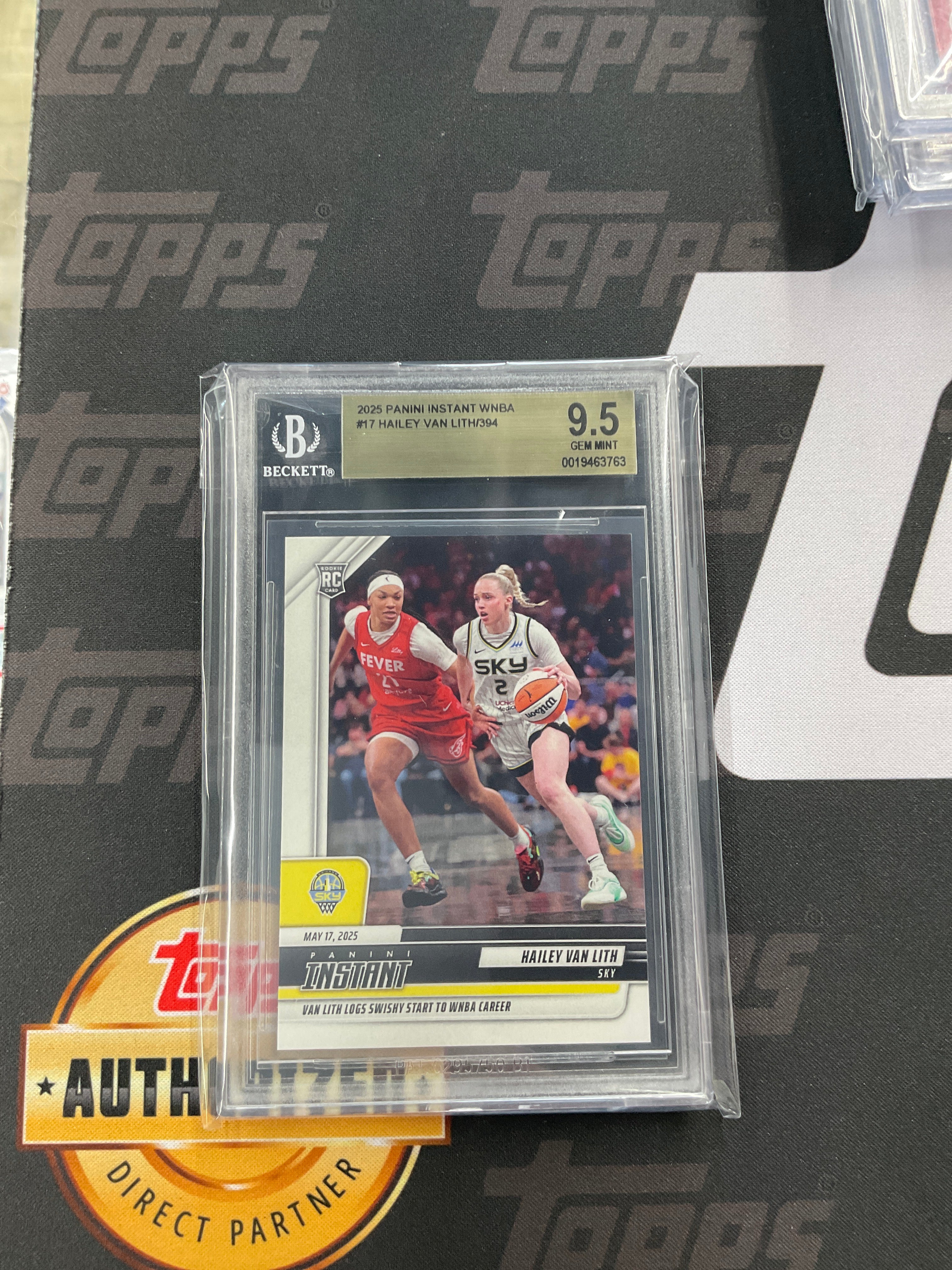 2025 Panini Instant Hailey Van Lith Rookie /394 BGS 9.5