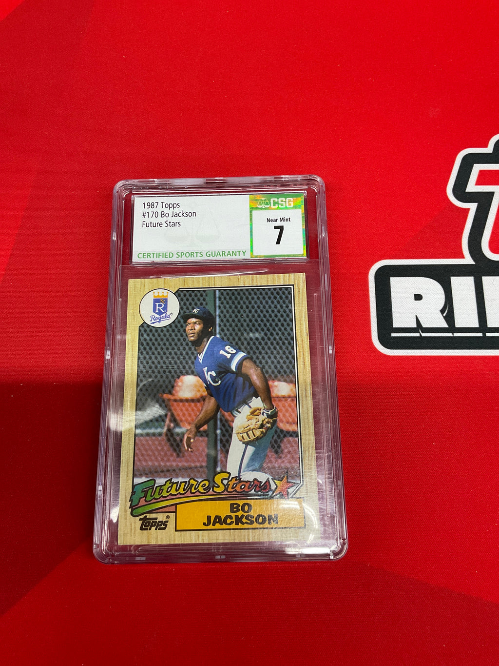 1987 Topps #170 Bo Jackson Rookie Future Stars CSG 7