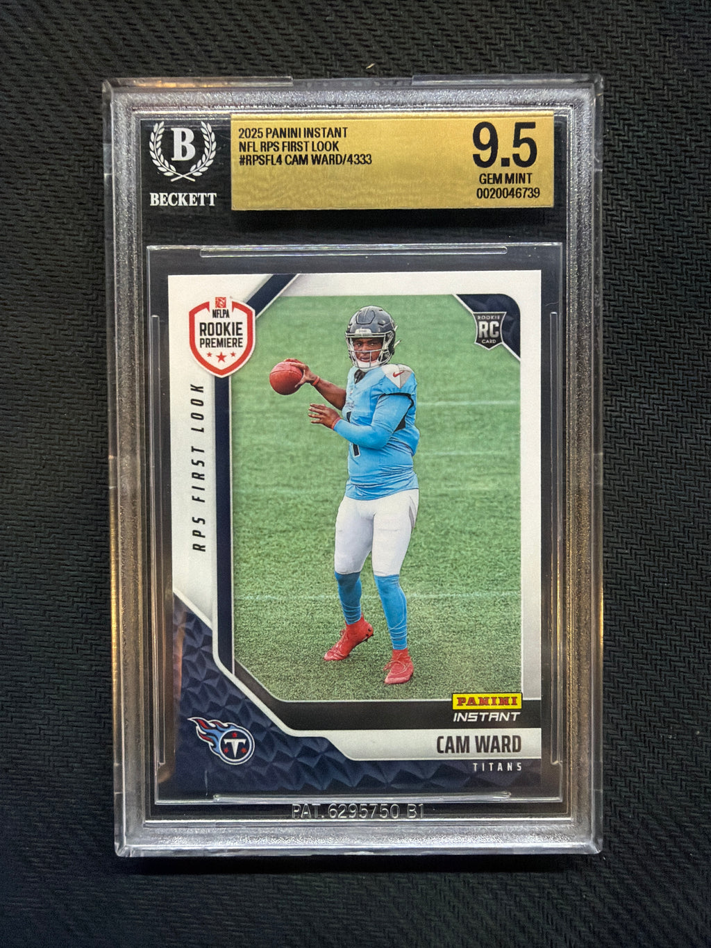 2025 Panini Instant Cam Ward Rookie BGS 9.5 Titans 739