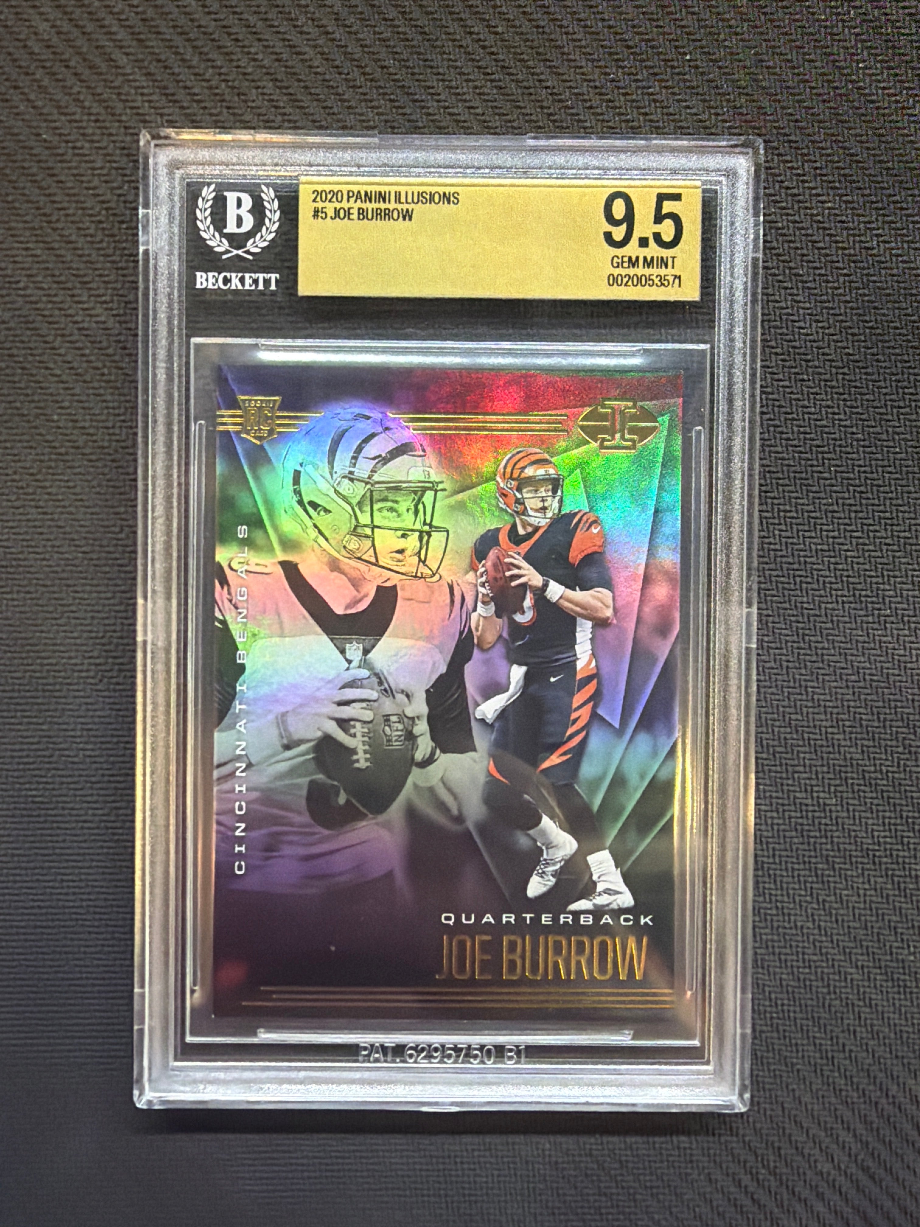 2020 Panini Illusions Joe Burrow Rookie BGS 9.5 Bengals