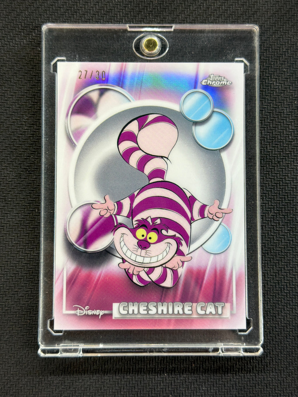 2026 Topps Chrome Disney Cheshire Cat White /30