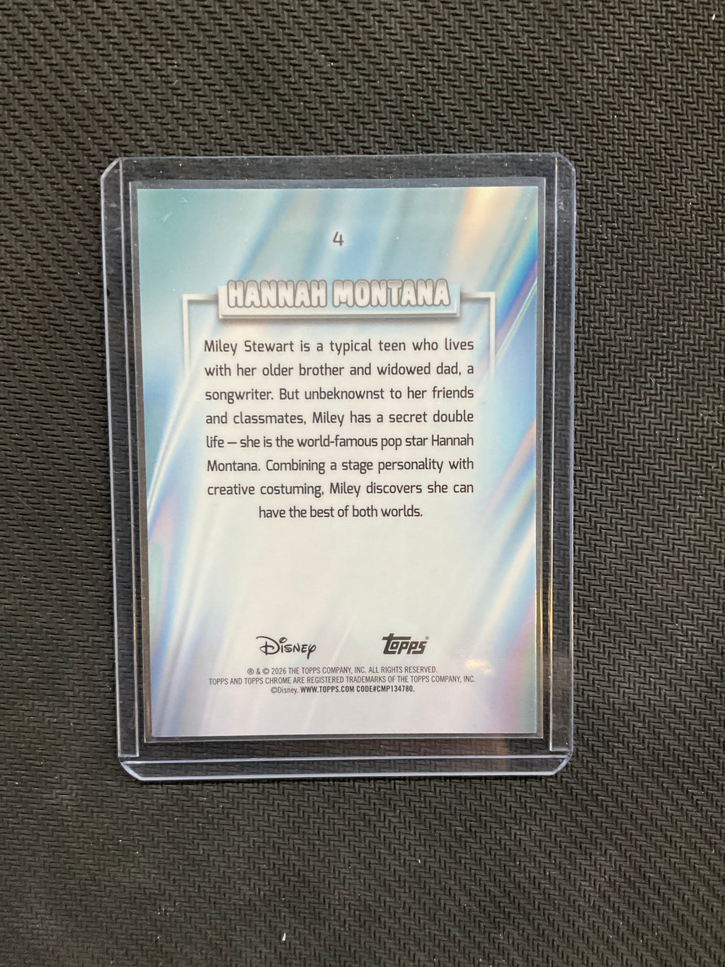 2026 Topps Chrome Disney Hannah Montana Blue /150