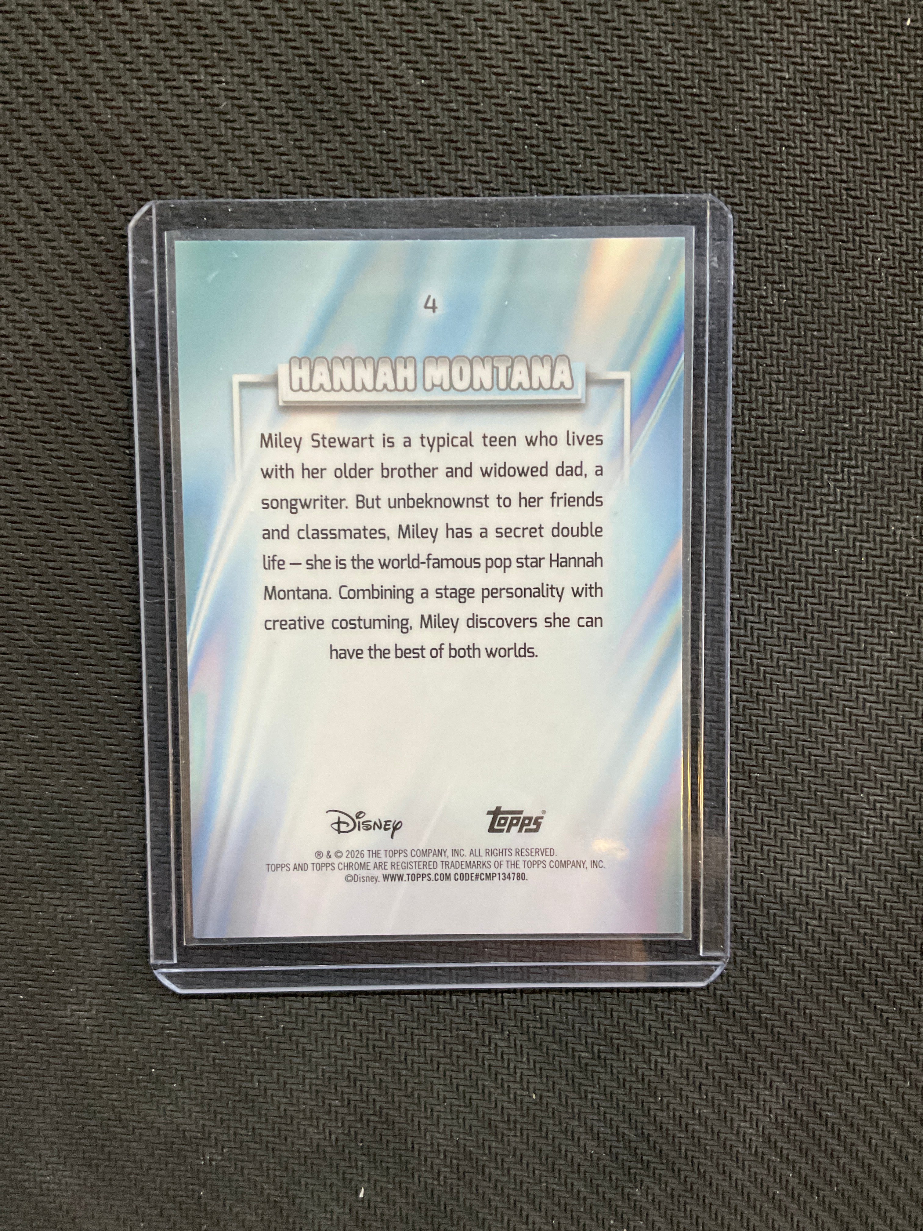 2026 Topps Chrome Disney Hannah Montana Blue /150