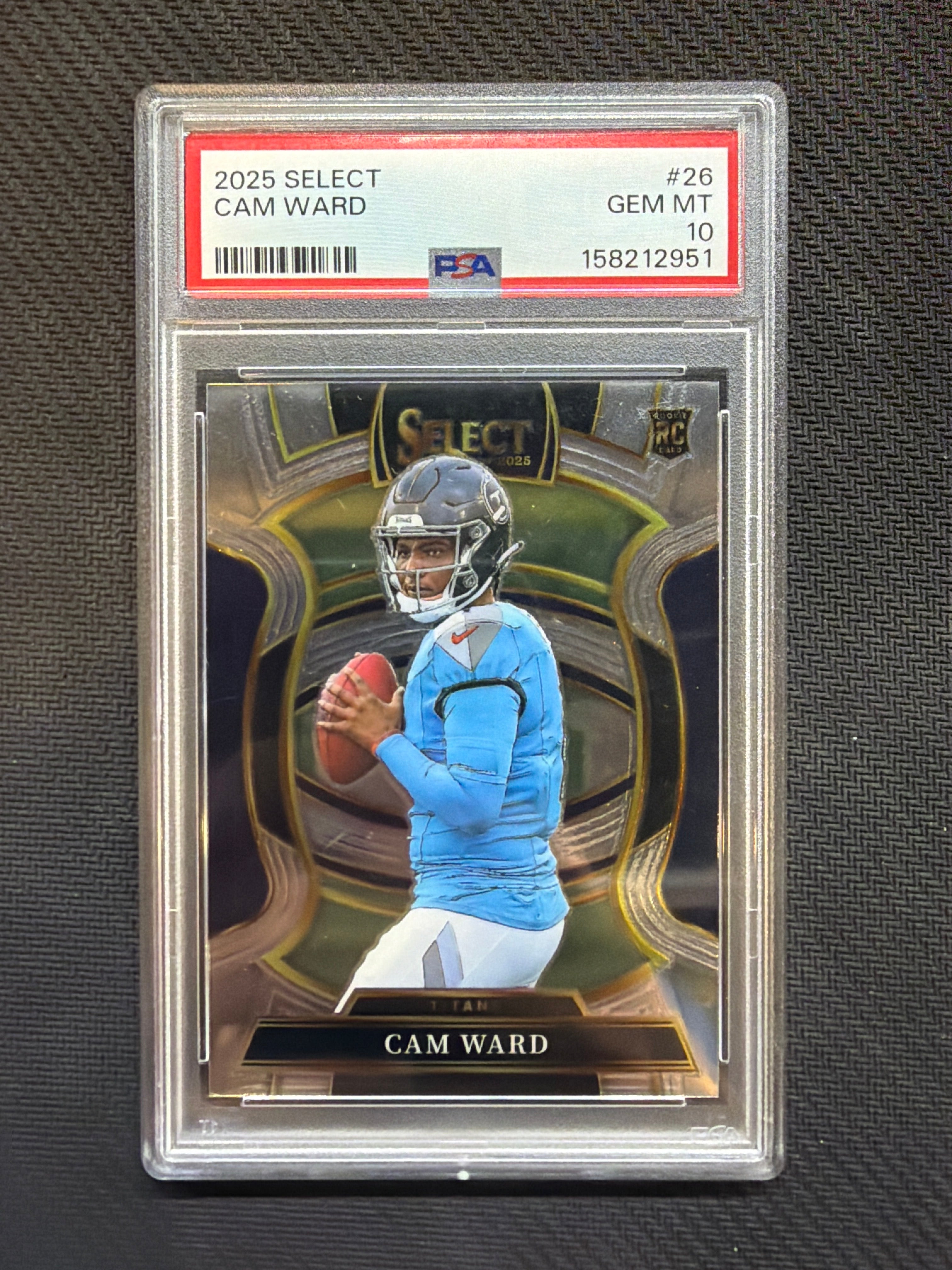 2025 Select Cam Ward Rookie PSA 10 Titans