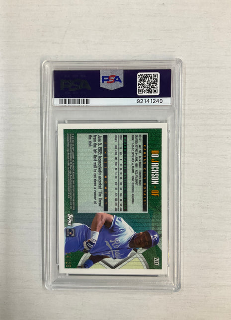 2022 Finest Flashbacks Bo Jackson Black Refractor /25 PSA 9