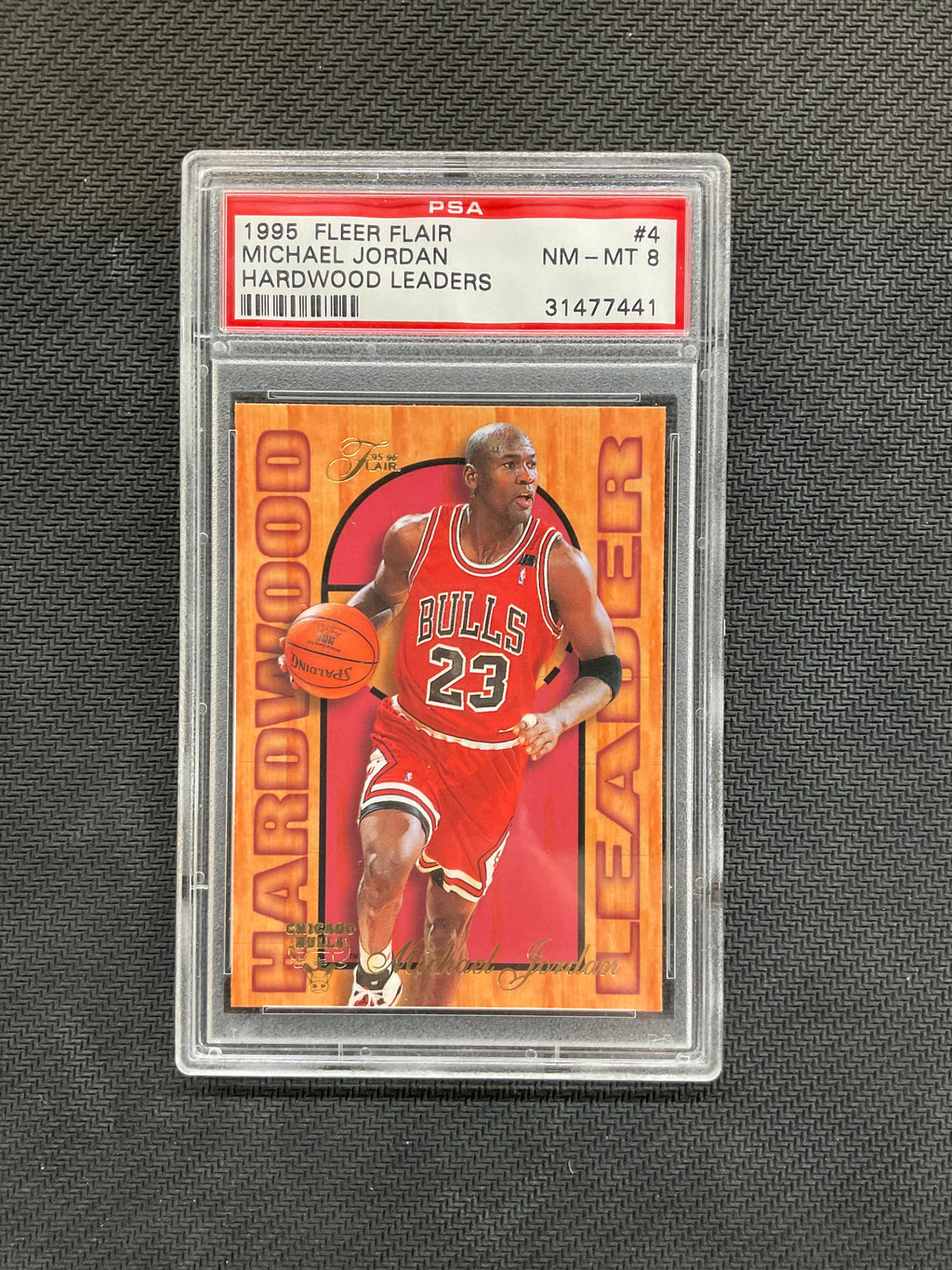 1995 Fleer Flair Michael Jordan Hardwood Leaders PSA 8 Bulls