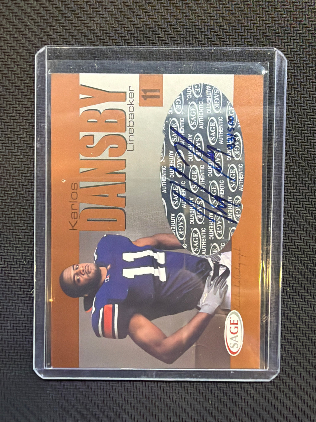 2004 Sage Karlos Dansby Rookie Auto Auburn