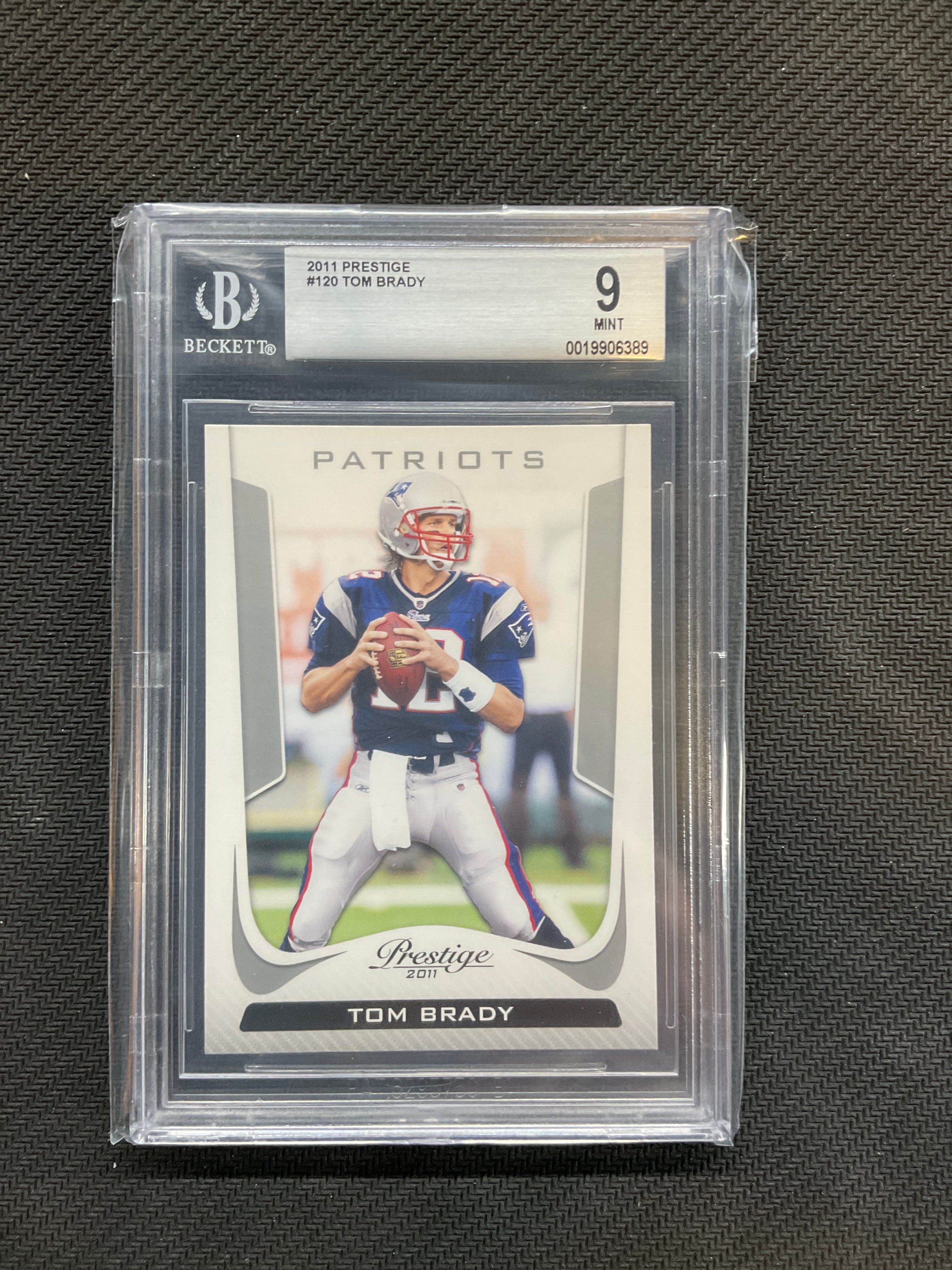 2011 Prestige #120 Tom Brady BGS 9 Patriots