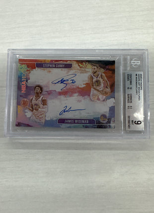 2020 Hoops Art Wiseman Stephen Curry Auto BGS 9