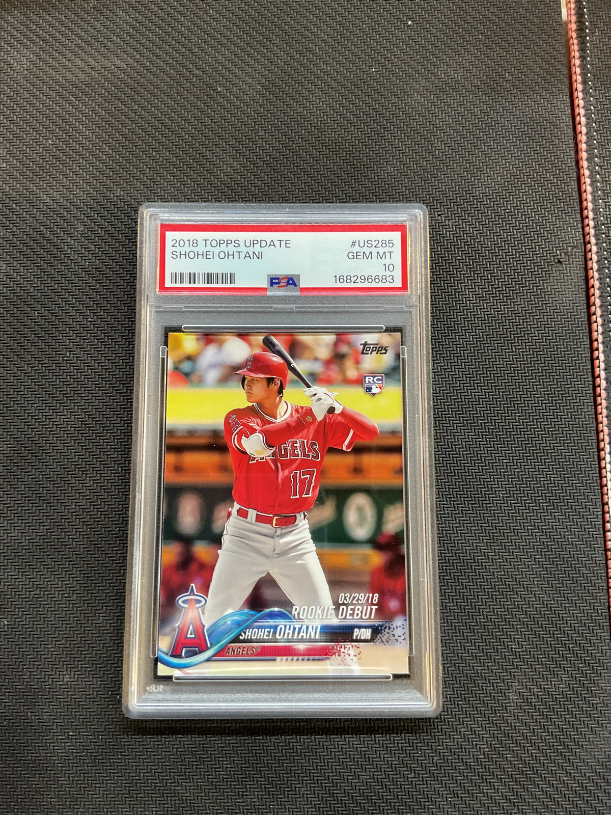 2018 Topps Update Shohei Ohtani Rookie Debut PSA 10 Angels