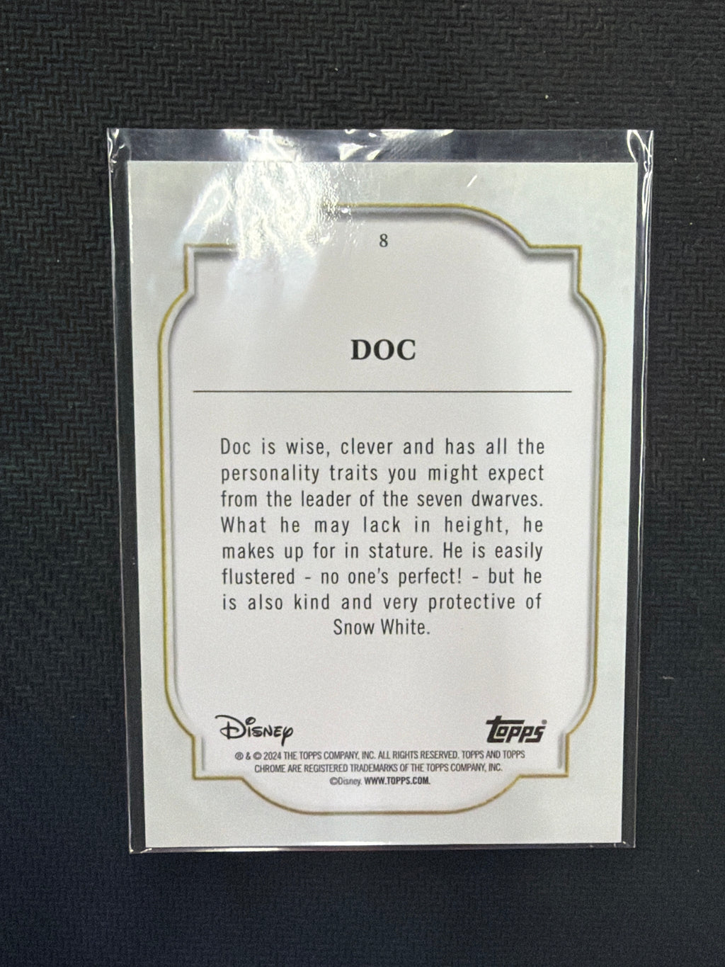 2024 Topps Chorme Disney Sapphire Doc Snow White