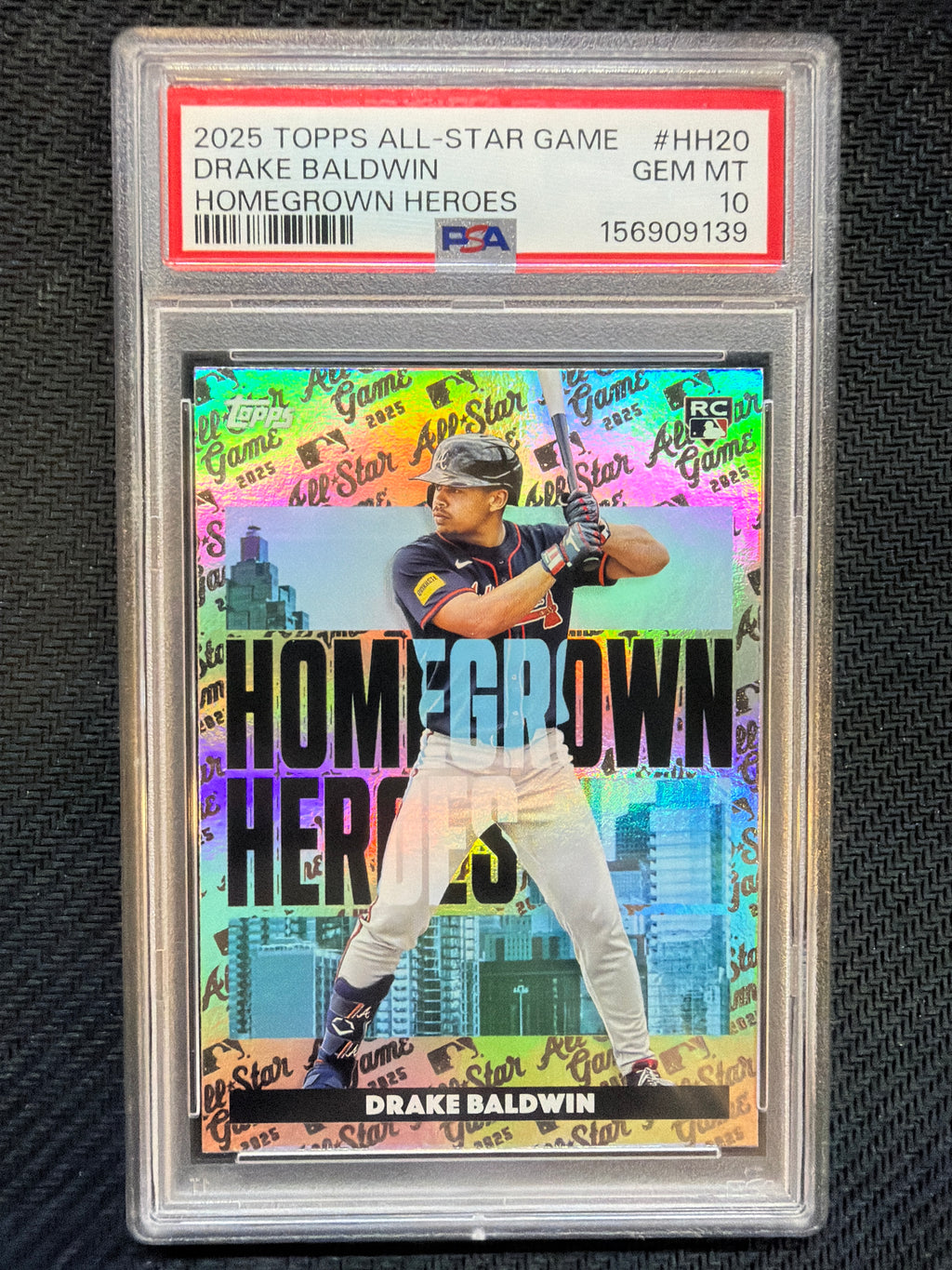 2025 Topps All Star Games Drake Baldwin Homegrown Heroes #HH20 PSA 10 Braves 139