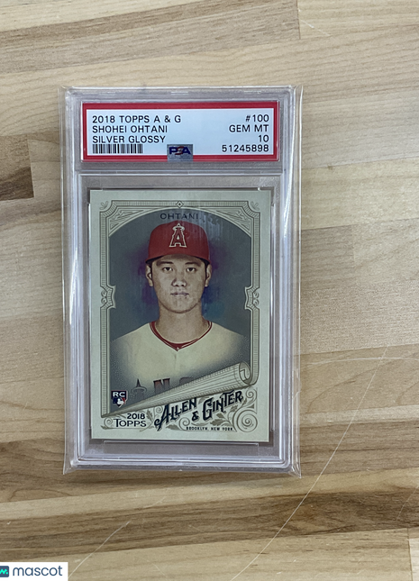 2018 Topps Allen & Ginter Shohei Ohtani Silver Glossy #100 PSA 10