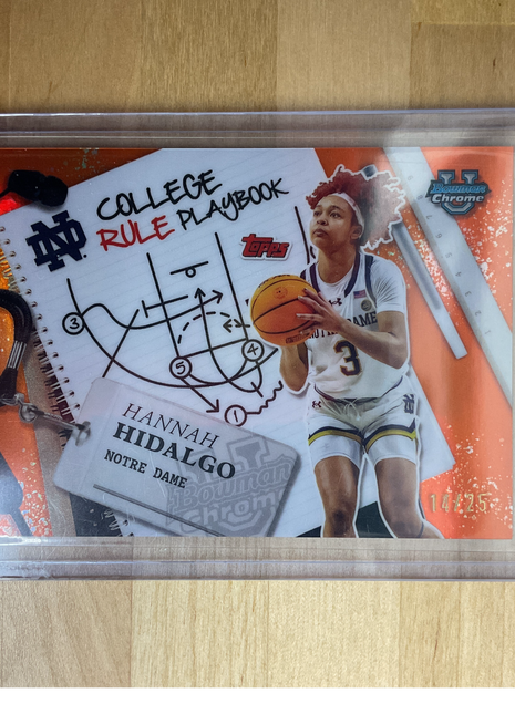 2024-25 Bowman Chrome Hannah Hidalgo Playbook Rule Orange /25