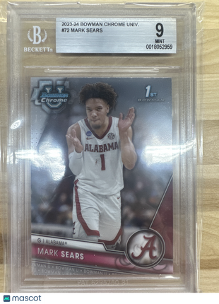 2024 Bowman Chrome University Mark Sears BGS 9