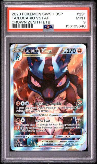 2023 Pokemon Promo Lucario Vstar SWSH291 PSA 9 640
